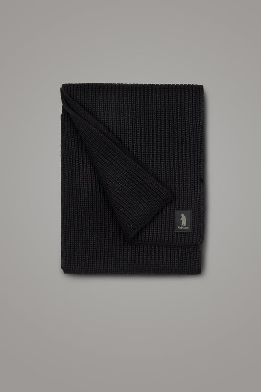 ACCESSORI SCARF ENG.RIB BLACK | REFRIGUE ACCESSORI SCARF ENG.RIB BLACK | REFRIGUE