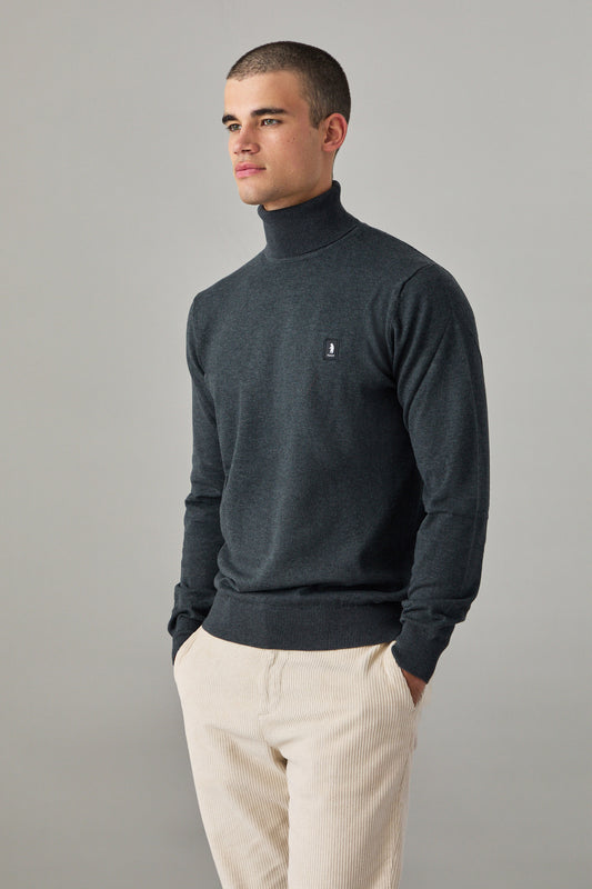 MAGLIA UOMO ICON SWEATER TURTLE NECK ANTRACITE | REFRIGUE MAGLIA UOMO ICON SWEATER TURTLE NECK ANTRACITE | REFRIGUE
