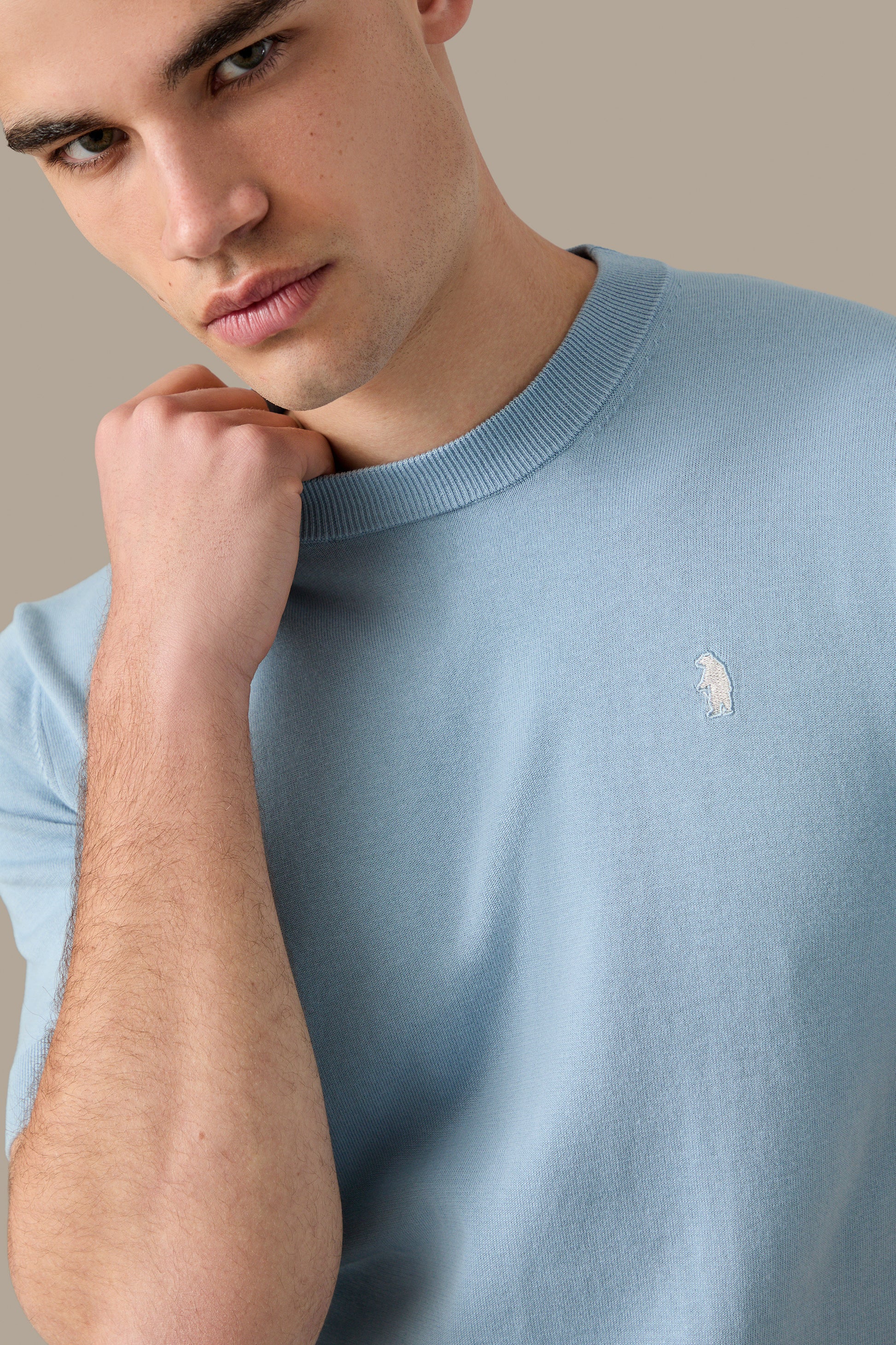 MAGLIA UOMO T-SHIRT KNIT WHITE | REFRIGUE
