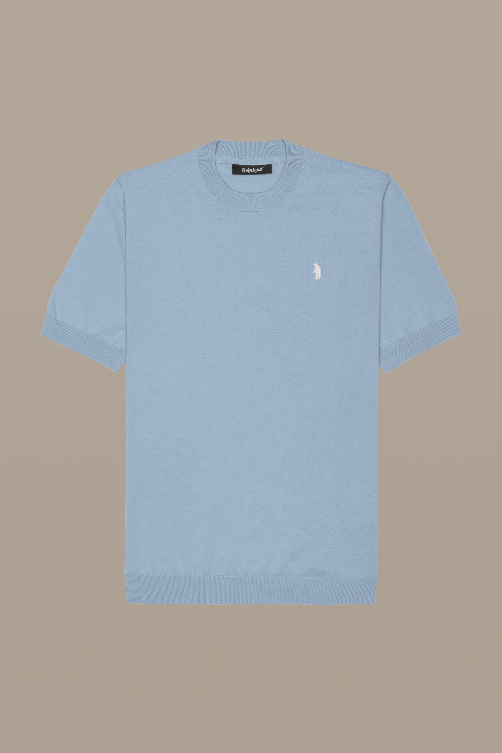 MAGLIA UOMO T-SHIRT KNIT WHITE | REFRIGUE
