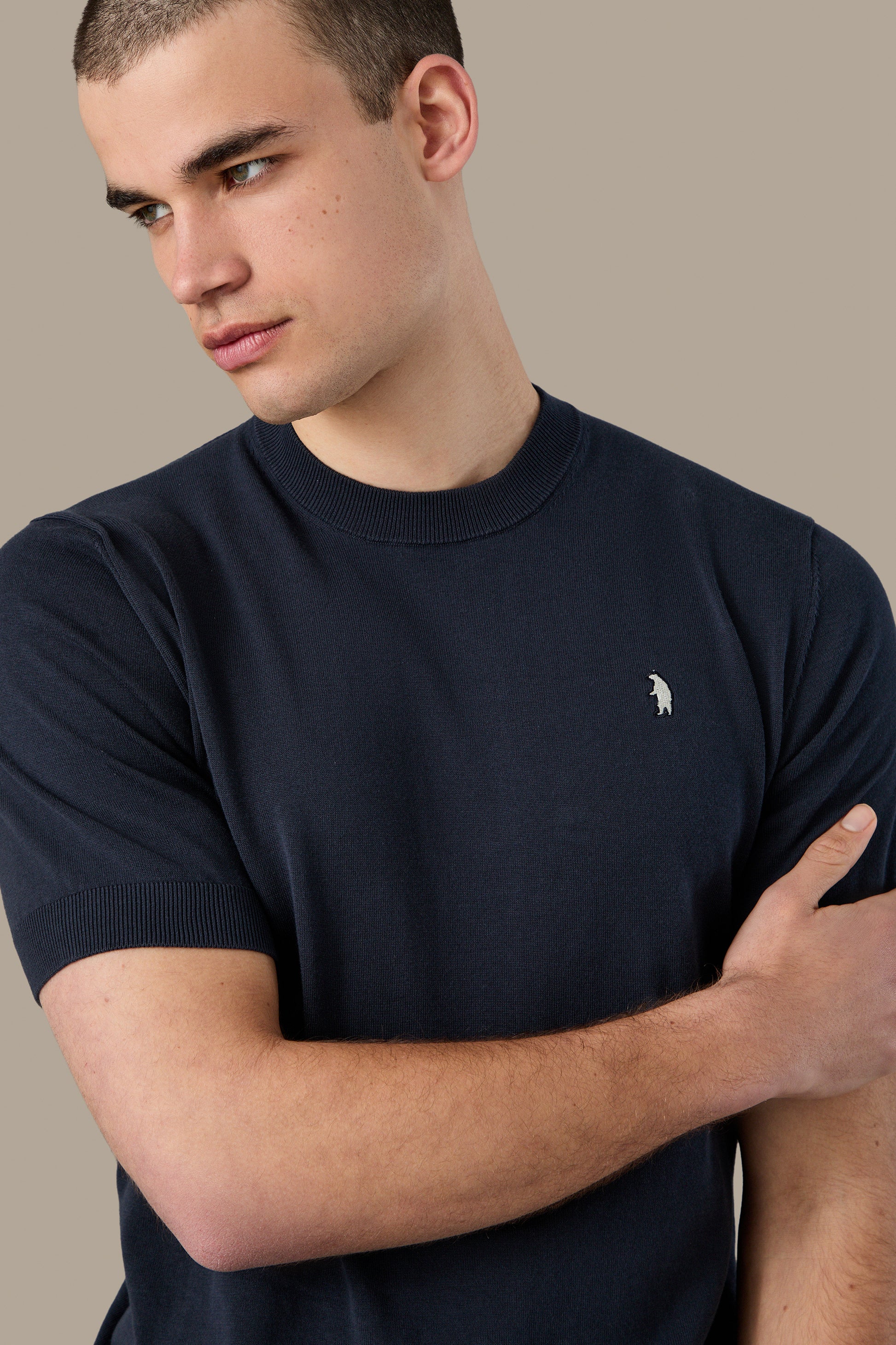 MAGLIA UOMO T-SHIRT KNIT WHITE | REFRIGUE
