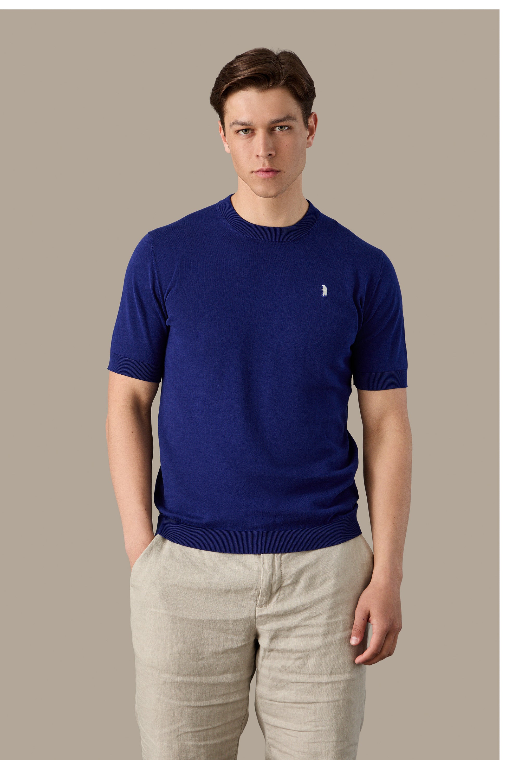 MAGLIA UOMO T-SHIRT KNIT WHITE | REFRIGUE
