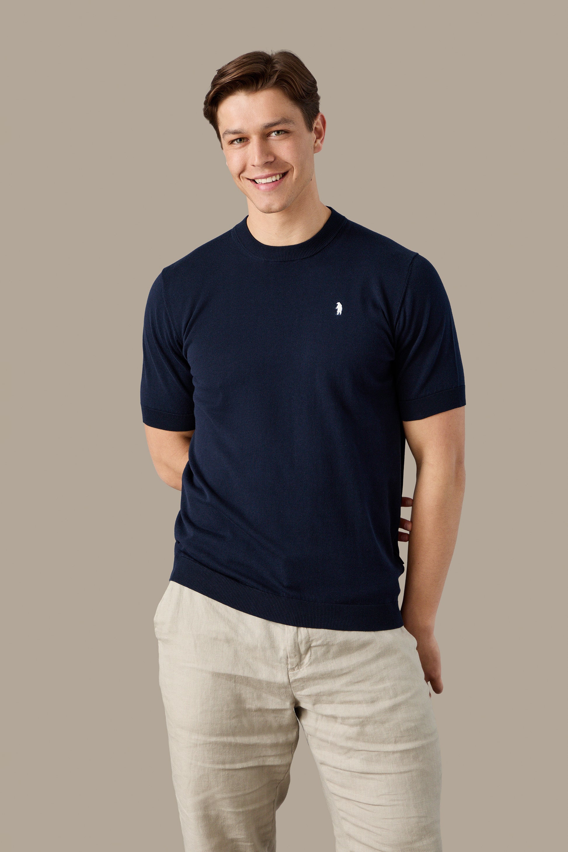 MAGLIA UOMO T-SHIRT KNIT WHITE | REFRIGUE
