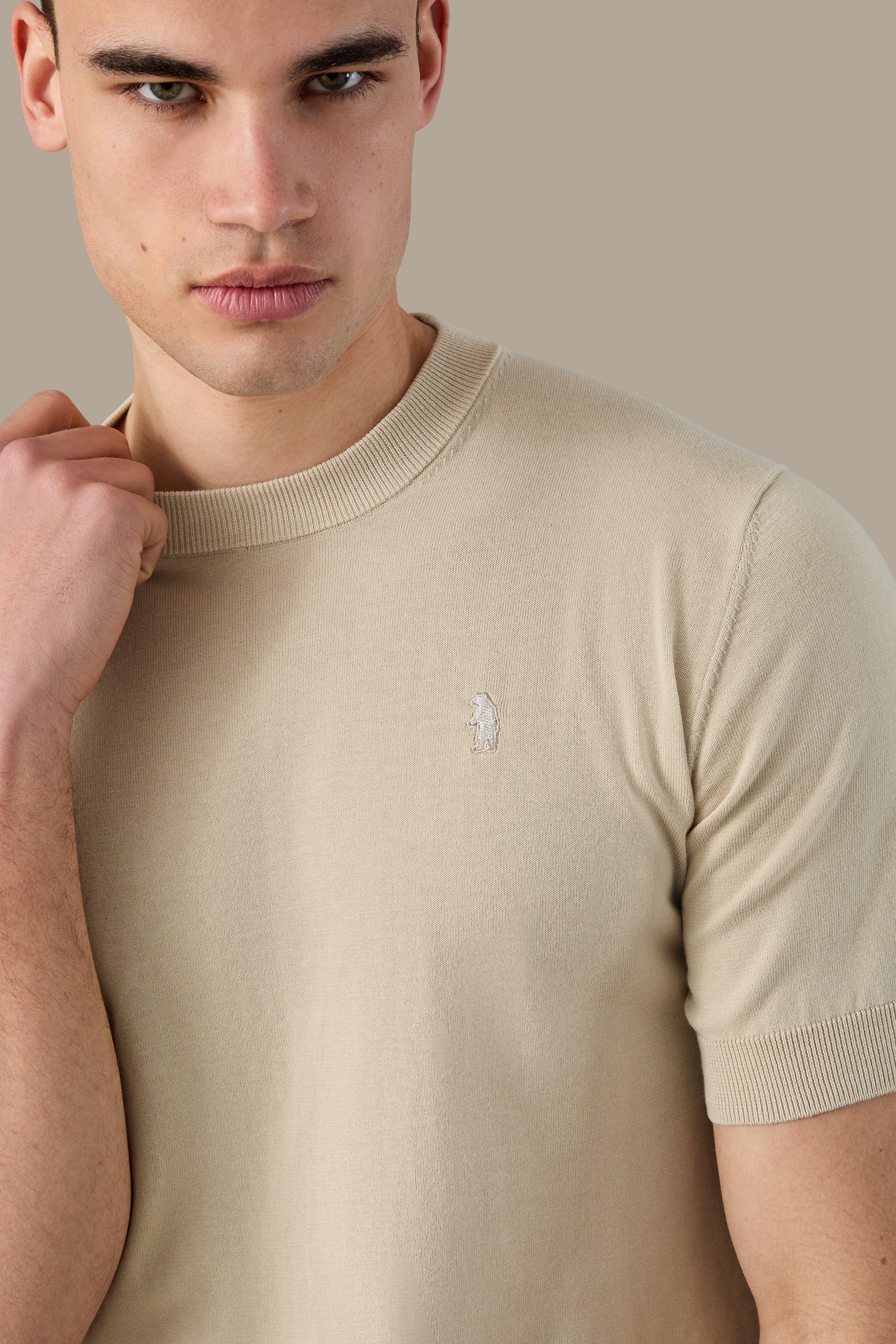 MAGLIA UOMO T-SHIRT KNIT WHITE | REFRIGUE
