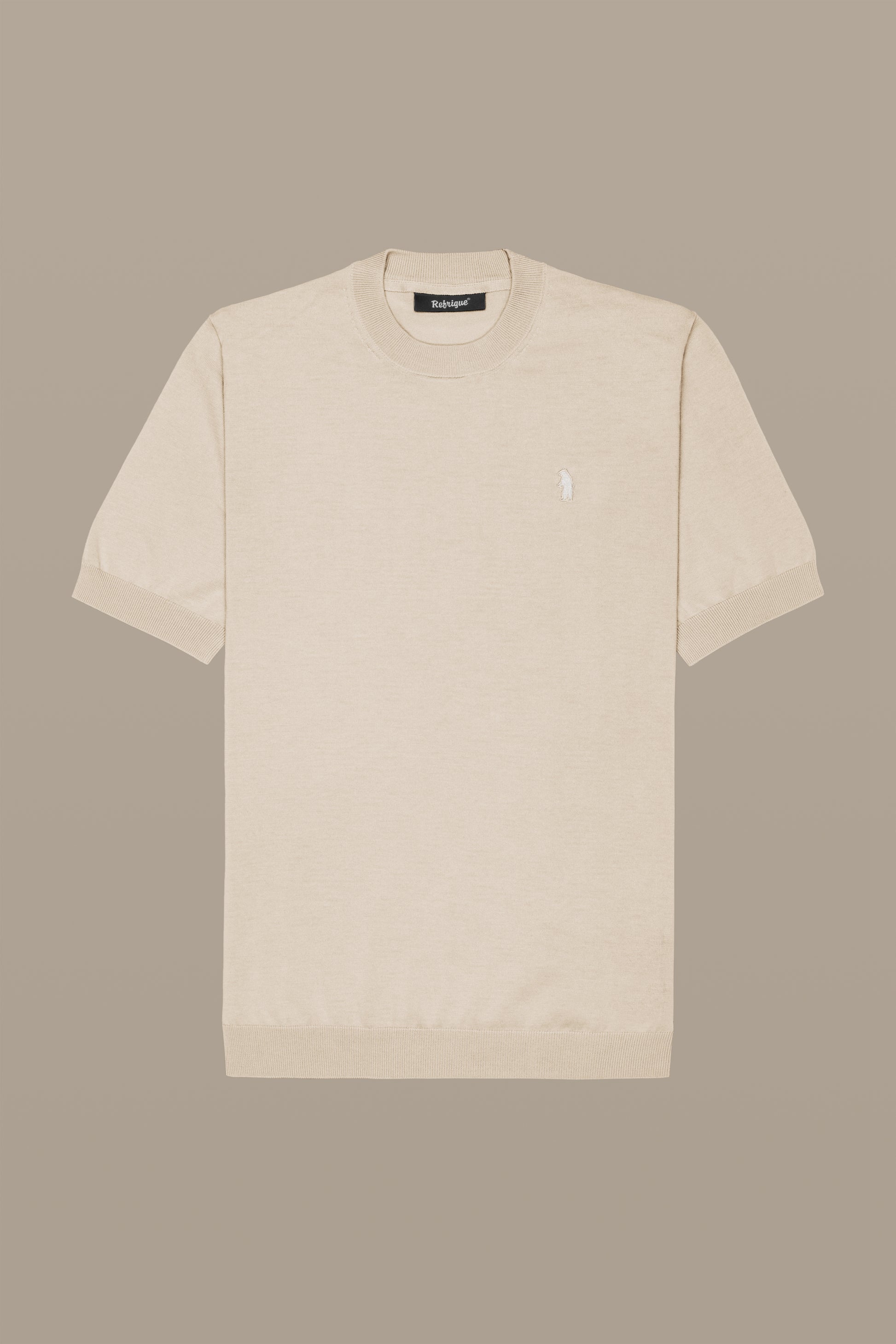 MAGLIA UOMO T-SHIRT KNIT WHITE | REFRIGUE
