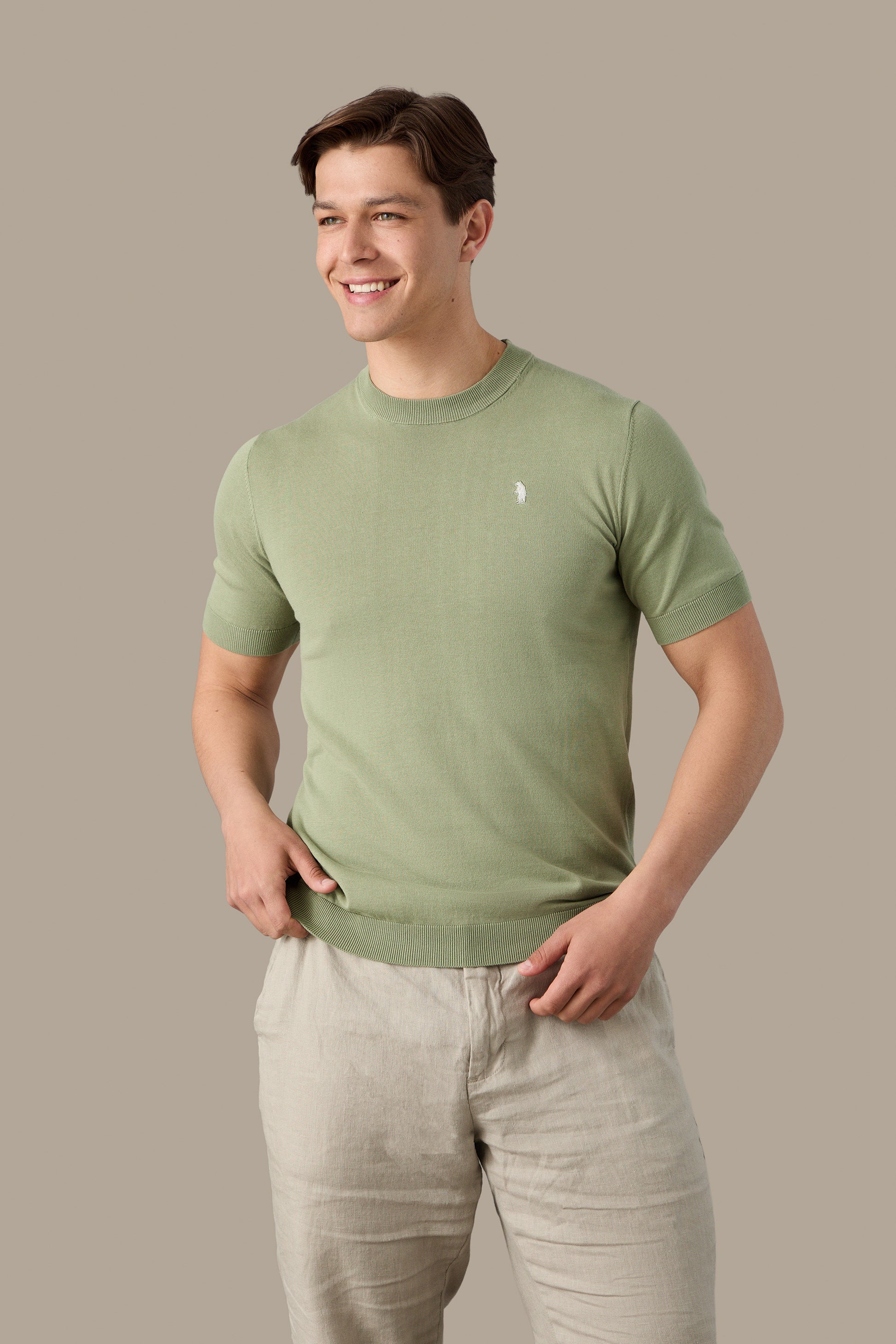 MAGLIA UOMO T-SHIRT KNIT WHITE | REFRIGUE
