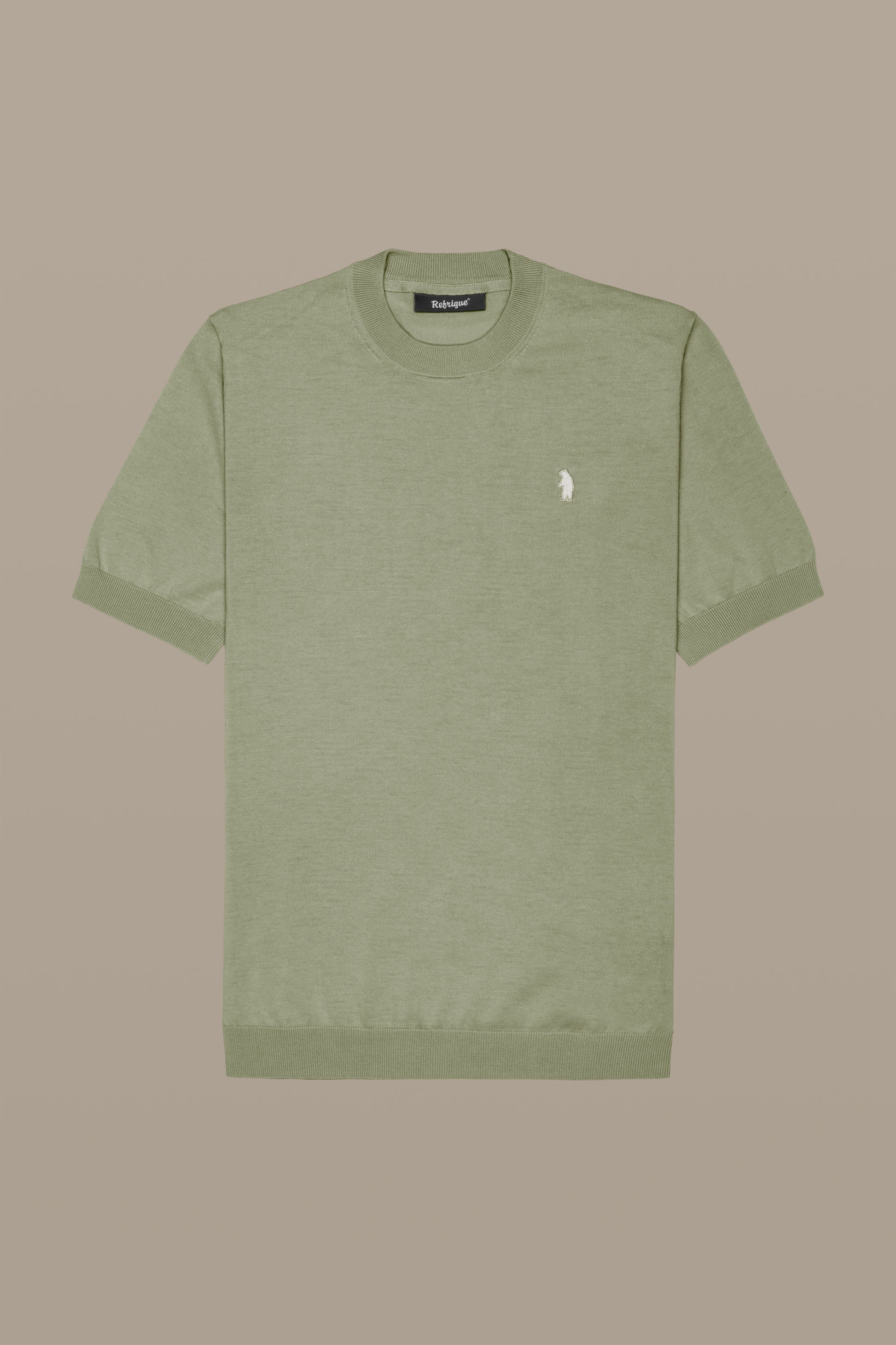 MAGLIA UOMO T-SHIRT KNIT WHITE | REFRIGUE
