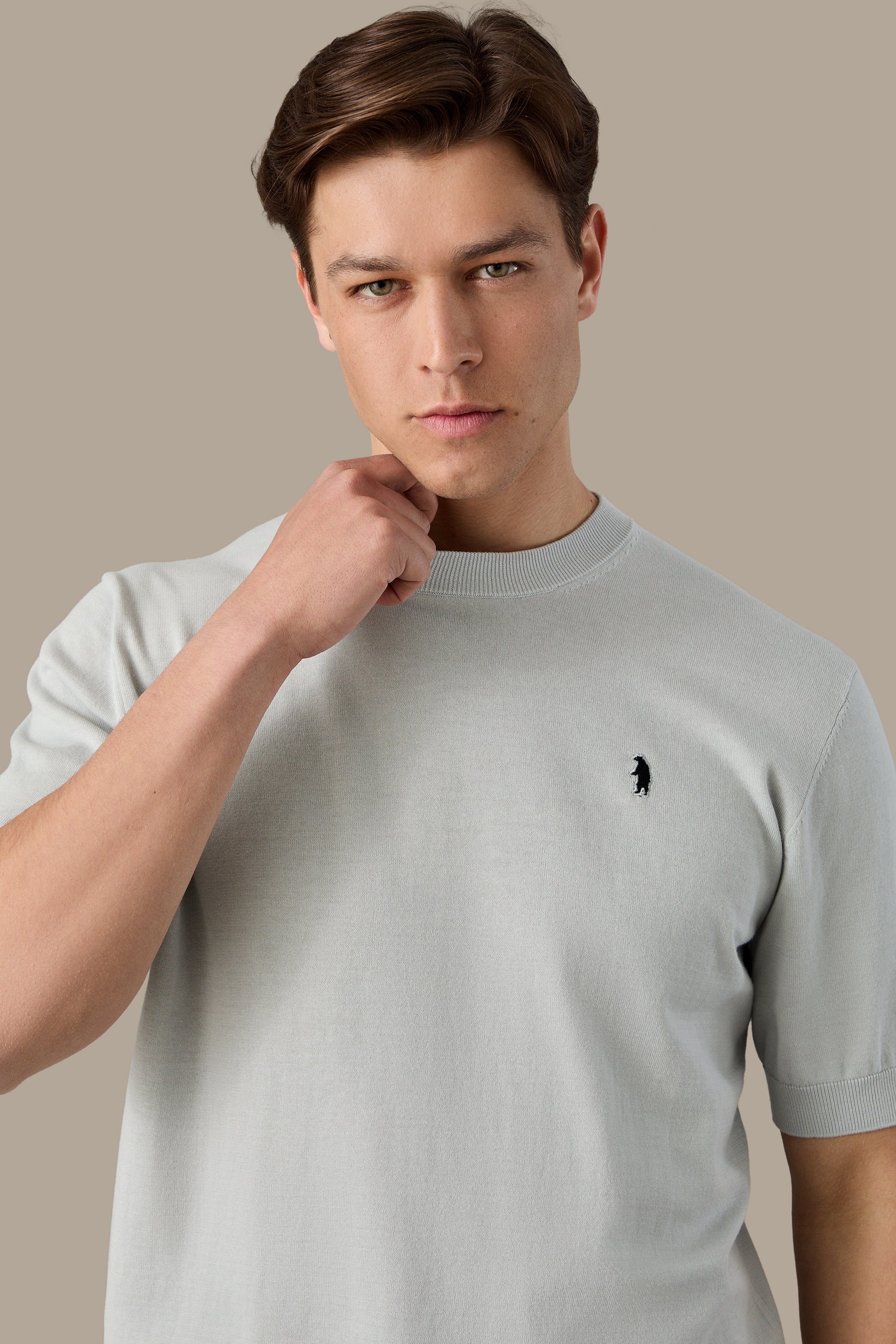 MAGLIA UOMO T-SHIRT KNIT WHITE | REFRIGUE
