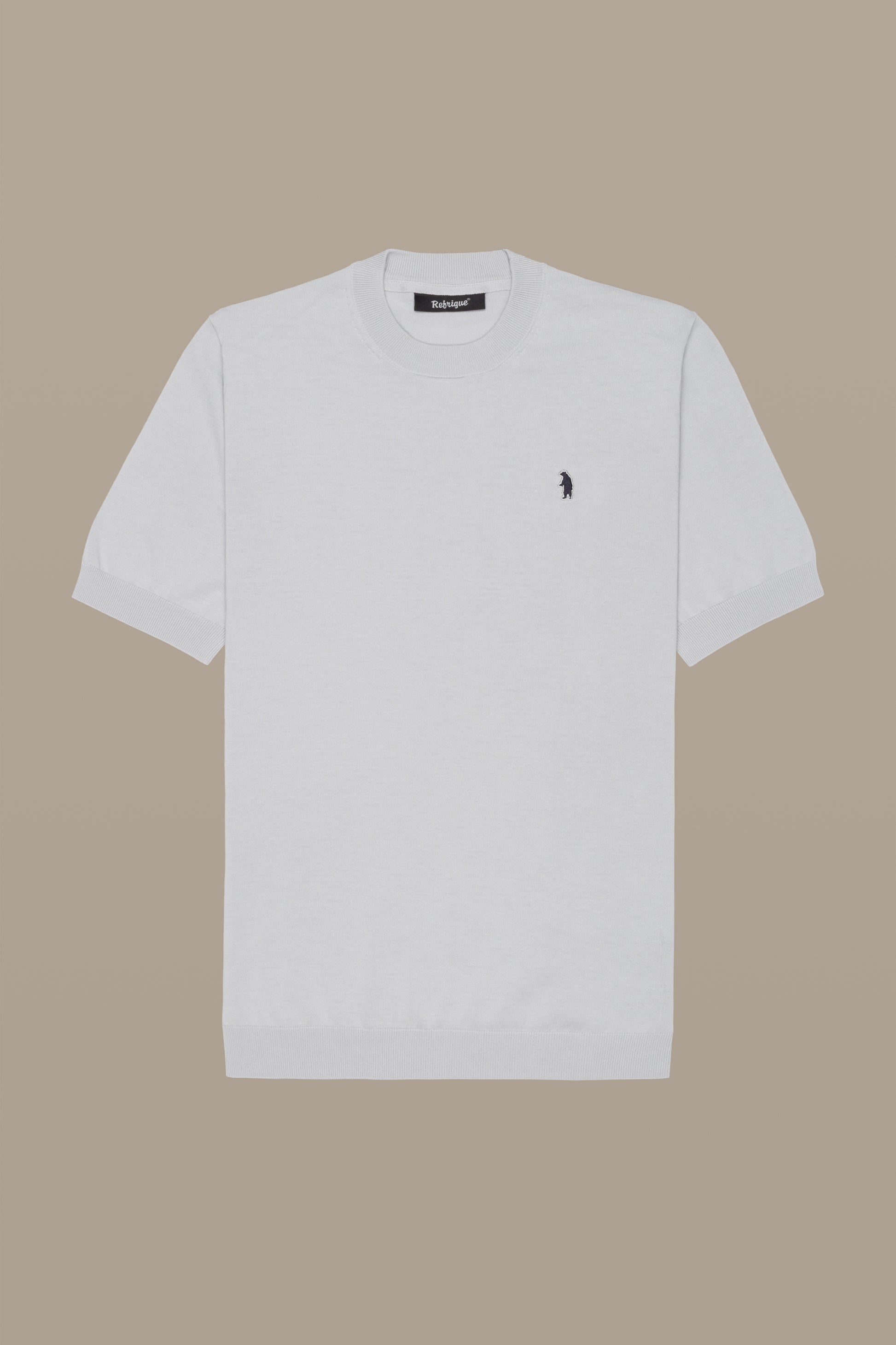 MAGLIA UOMO T-SHIRT KNIT WHITE | REFRIGUE
