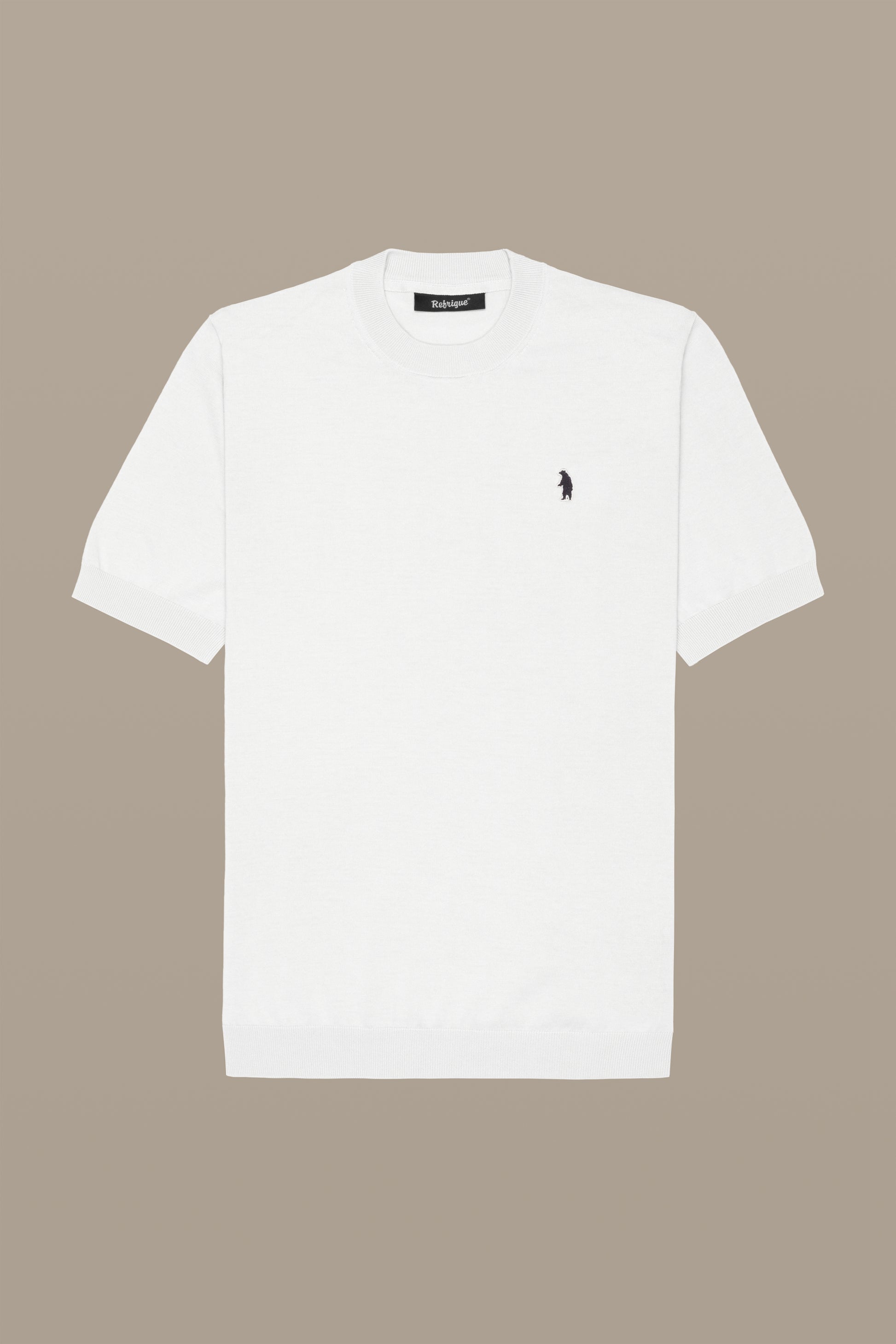 MAGLIA UOMO T-SHIRT KNIT WHITE | REFRIGUE
