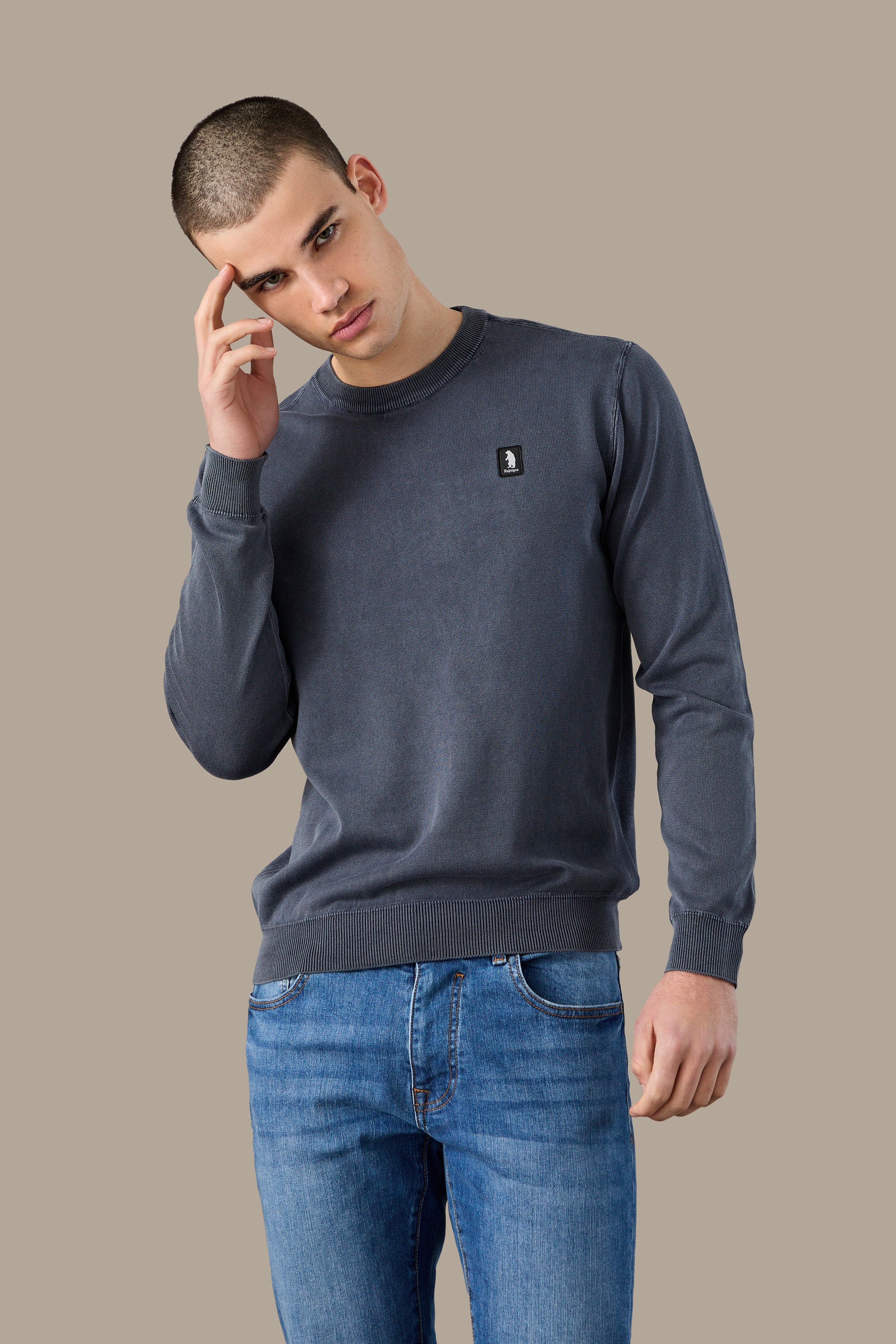 MAGLIA UOMO CREWNECK ICON G/D FOG | REFRIGUE
