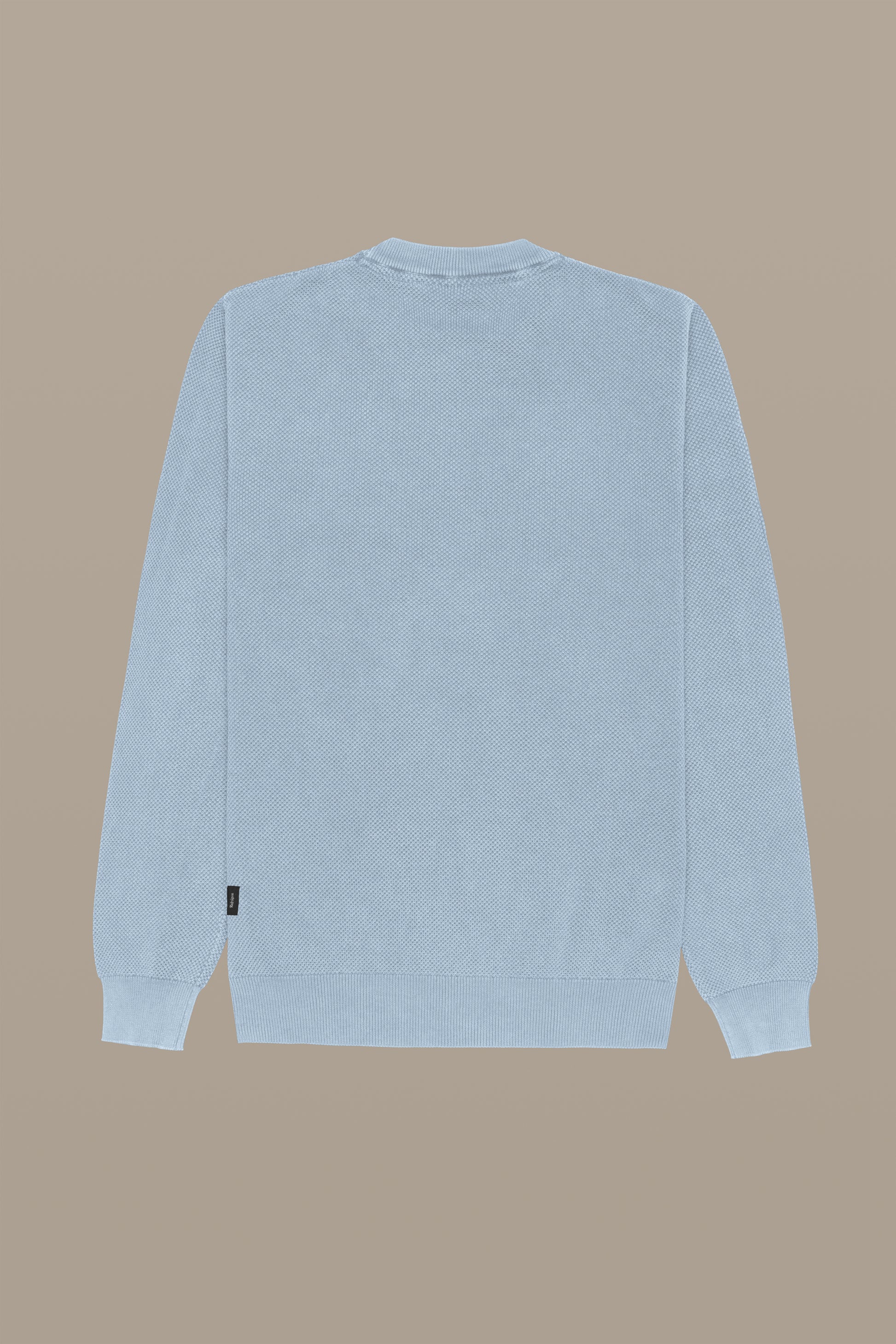 MAGLIA UOMO CREWNECK GRAIN OF RICE FOG | REFRIGUE
