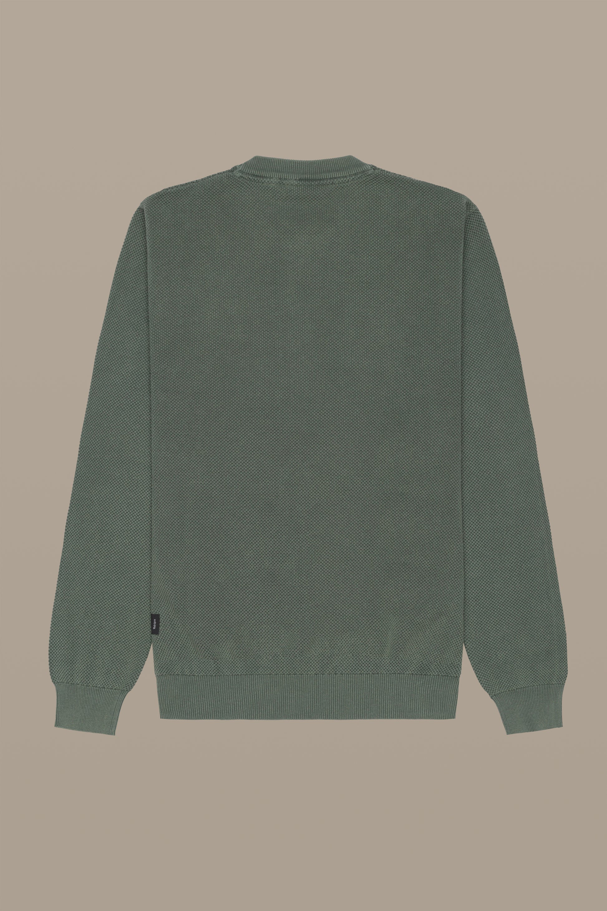 MAGLIA UOMO CREWNECK GRAIN OF RICE FOG | REFRIGUE
