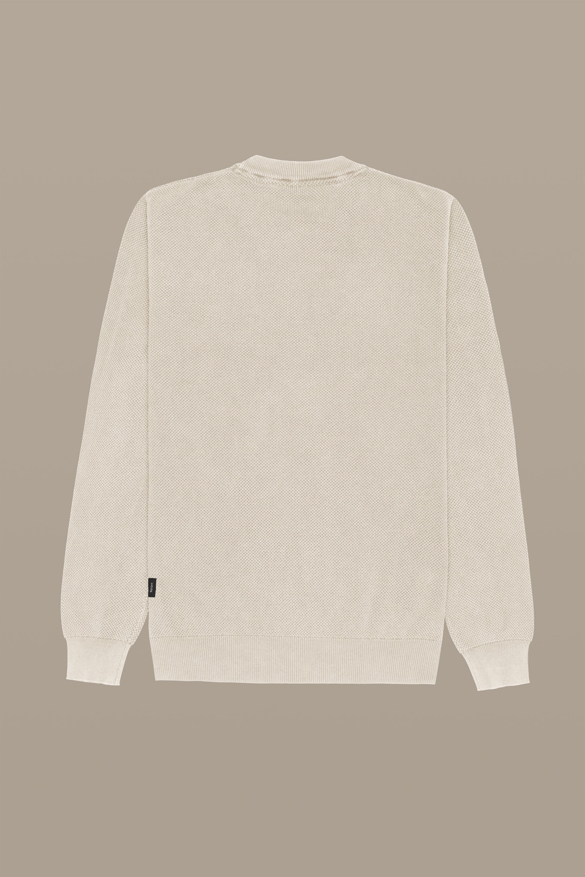 MAGLIA UOMO CREWNECK GRAIN OF RICE FOG | REFRIGUE
