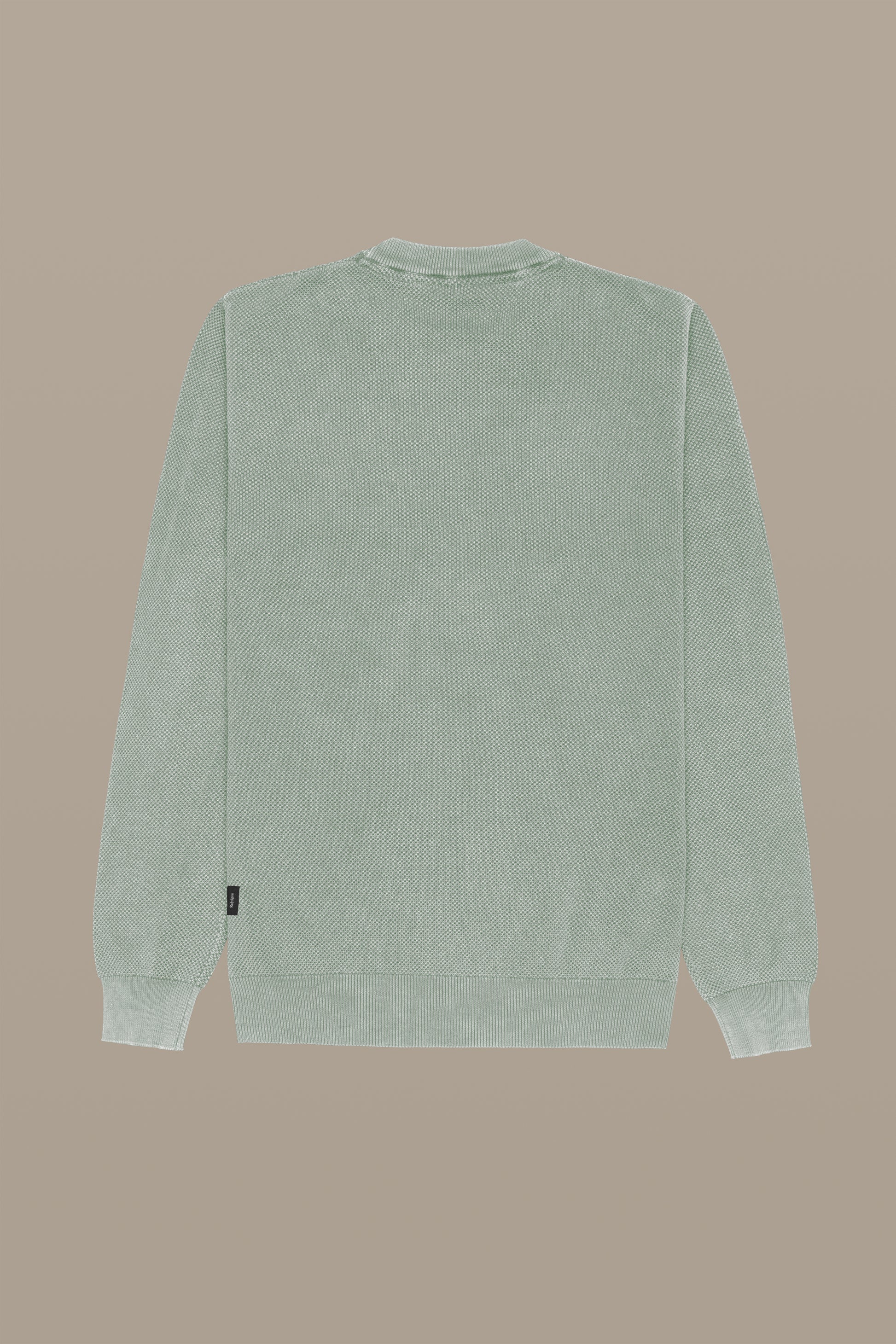 MAGLIA UOMO CREWNECK GRAIN OF RICE FOG | REFRIGUE
