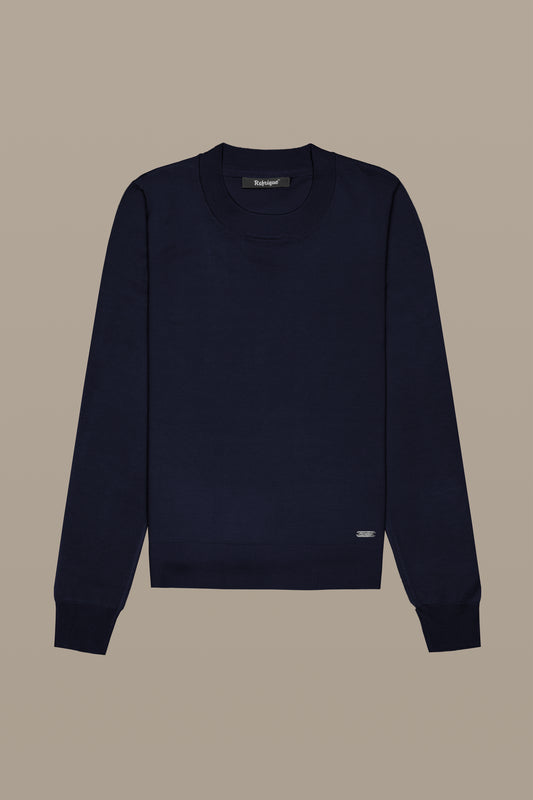 MAGLIA DONNA CREWNECK LIGHT BLUE | REFRIGUE