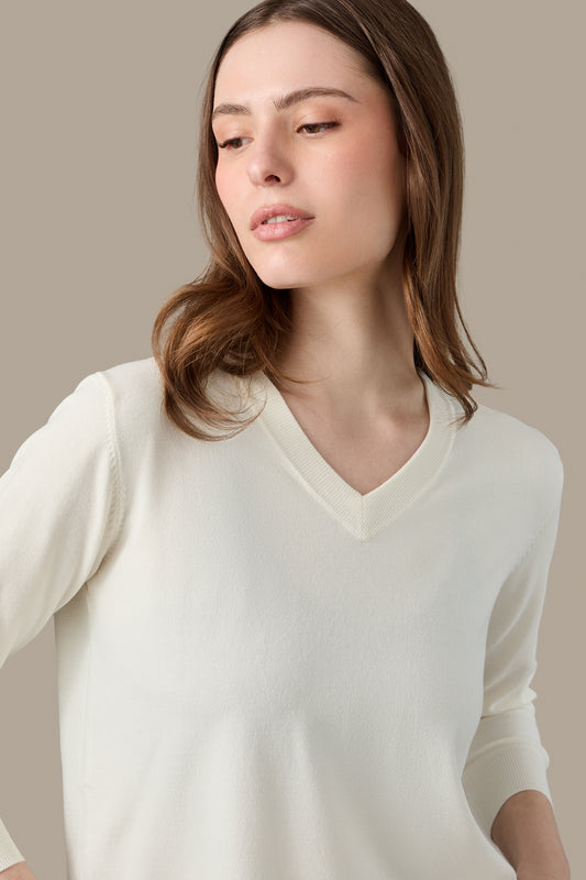 SWEATER V NECK LIGHT BLUE | REFRIGUE
