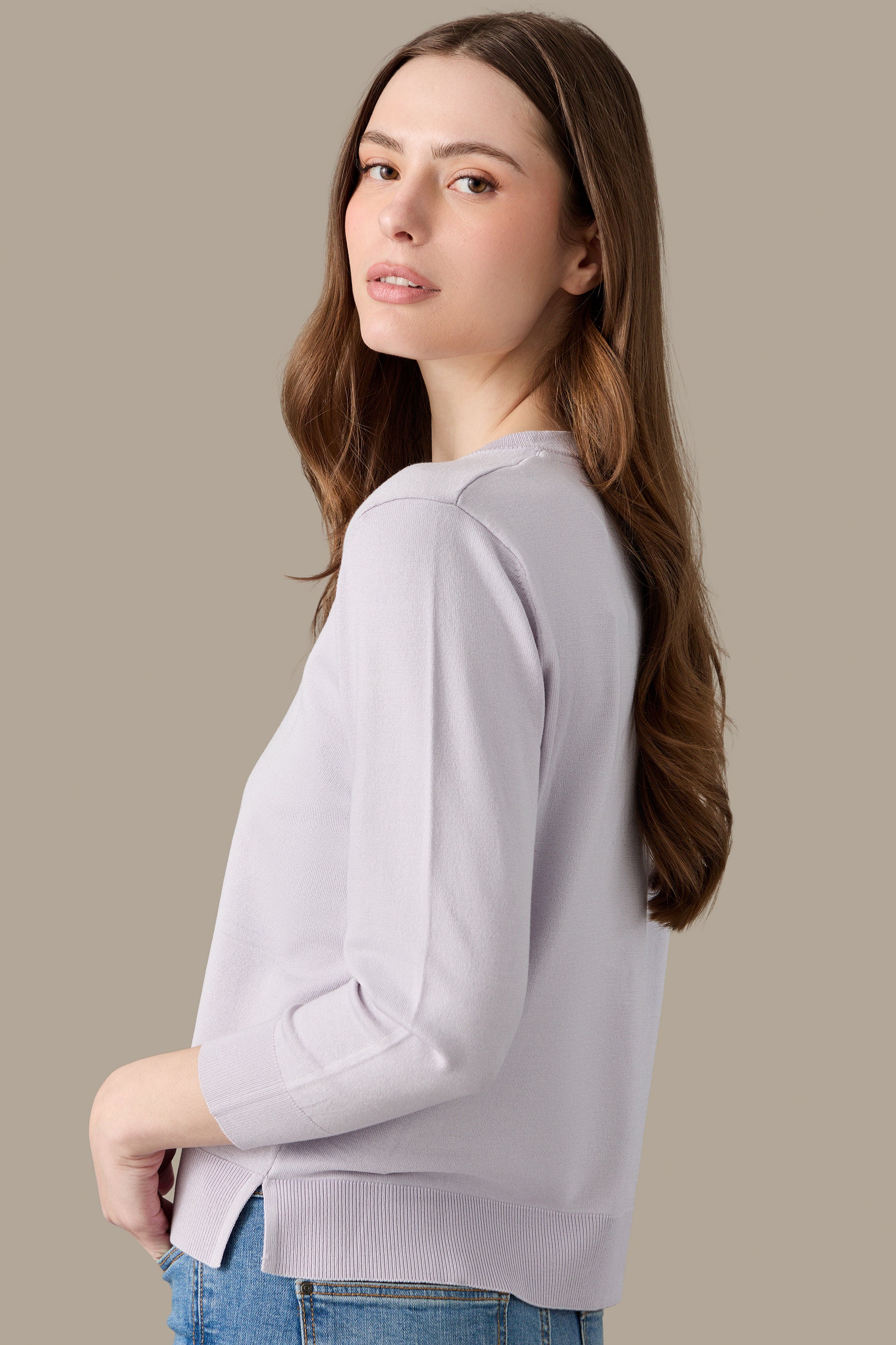 SWEATER V NECK LIGHT BLUE | REFRIGUE
