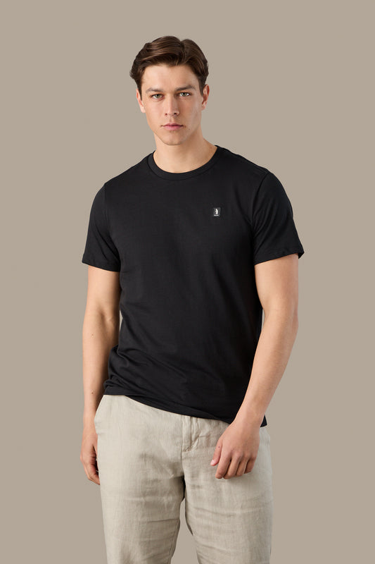 T-SHIRT UOMO T-SHIRT ICON PATCH BLACK | REFRIGUE
