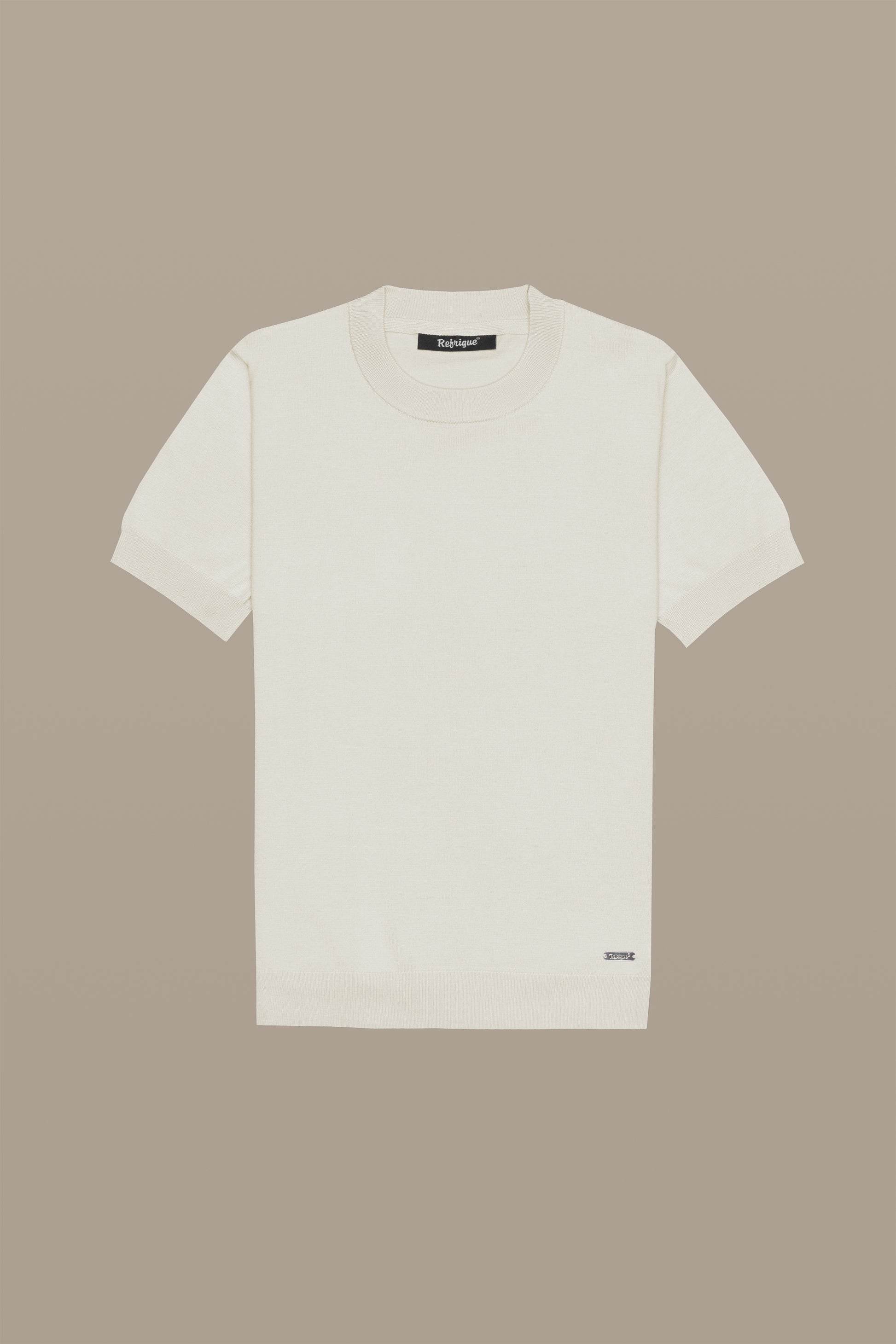 MAGLIA DONNA T-SHIRT KNIT W LIGHT BLUE | REFRIGUE
