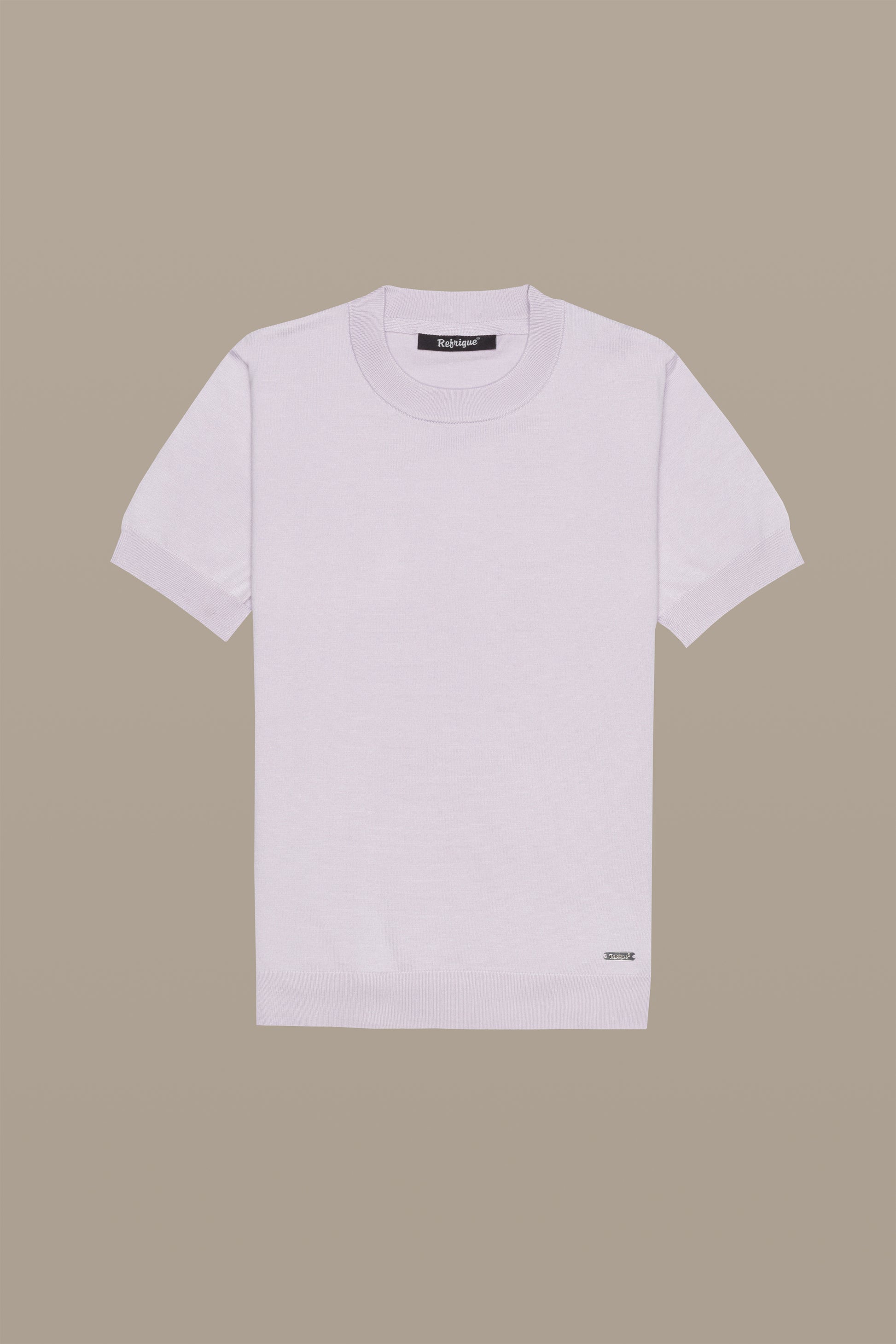 MAGLIA DONNA T-SHIRT KNIT W LIGHT BLUE | REFRIGUE
