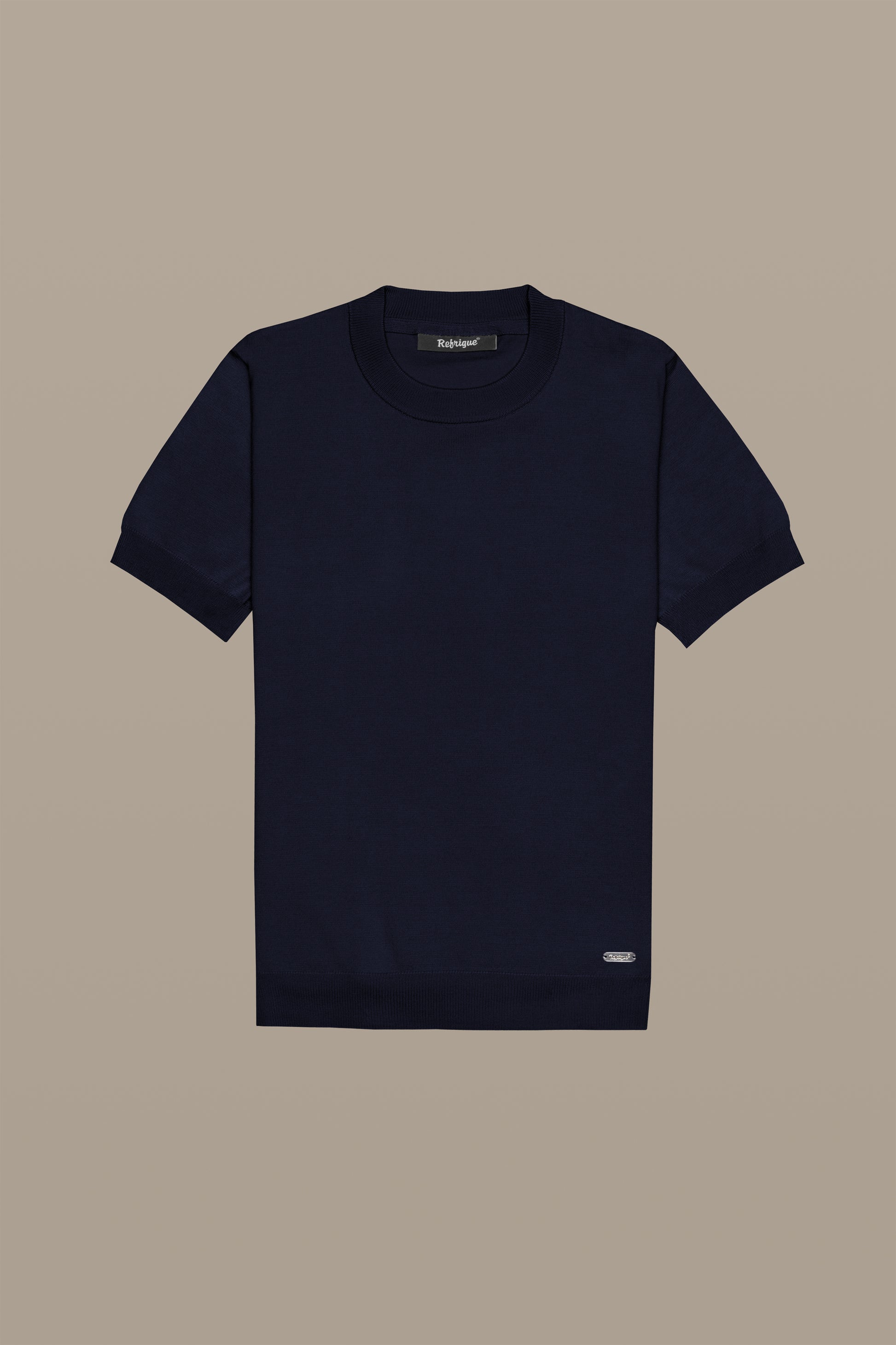 MAGLIA DONNA T-SHIRT KNIT W LIGHT BLUE | REFRIGUE
