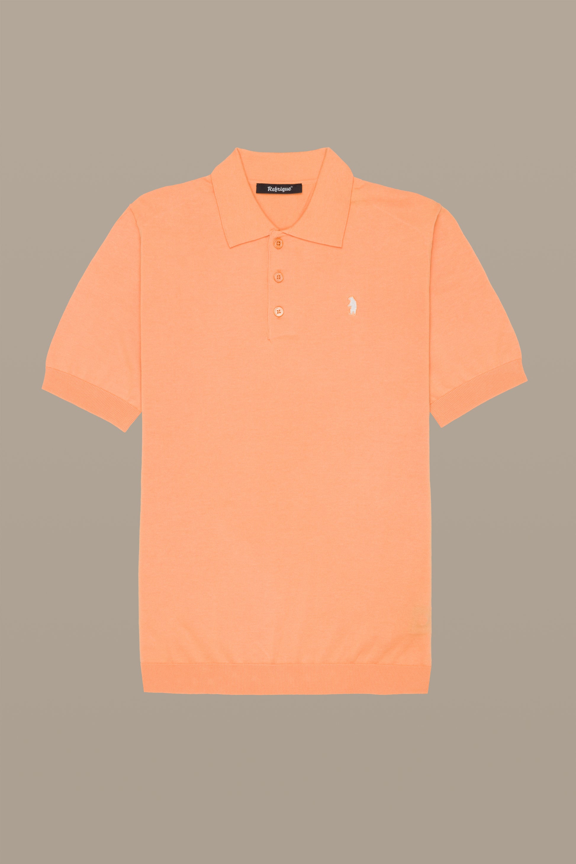 MAGLIA UOMO POLO KNIT WHITE | REFRIGUE
