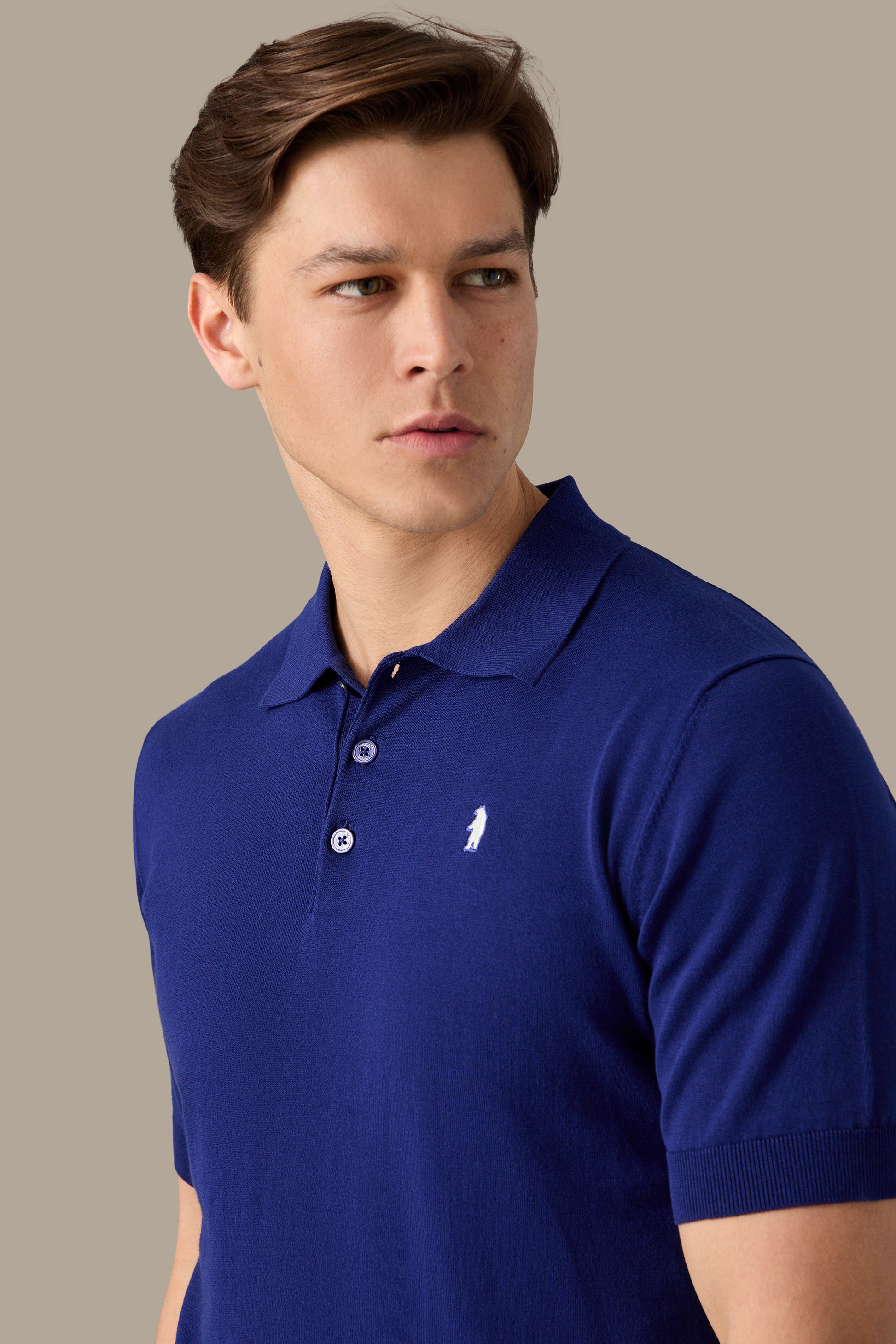 MAGLIA UOMO POLO KNIT WHITE | REFRIGUE
