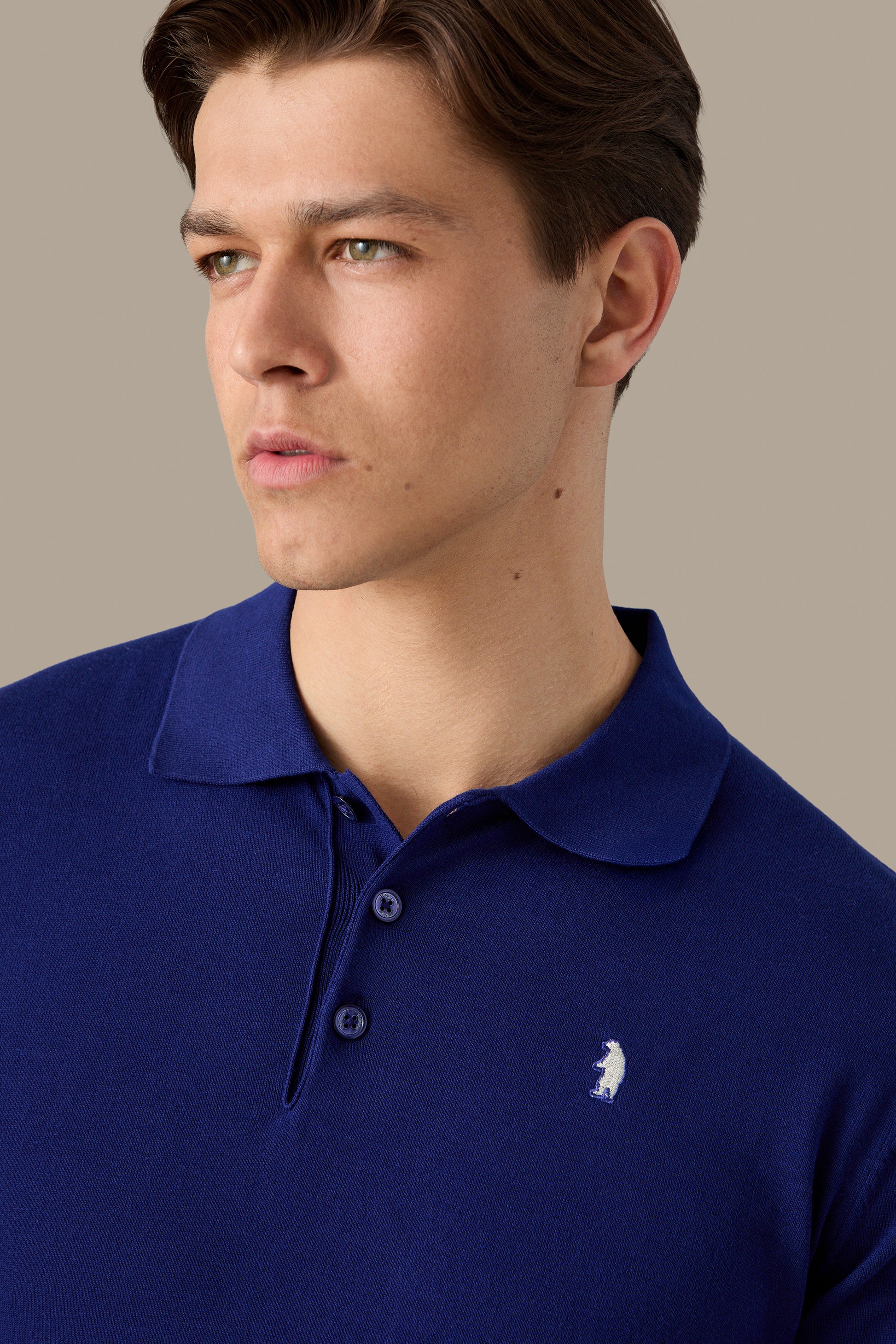 MAGLIA UOMO POLO KNIT WHITE | REFRIGUE
