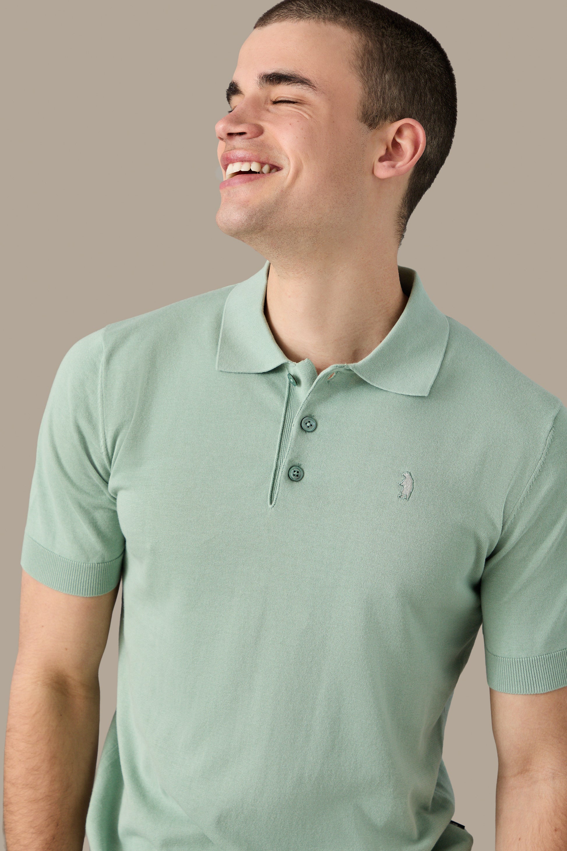 MAGLIA UOMO POLO KNIT WHITE | REFRIGUE
