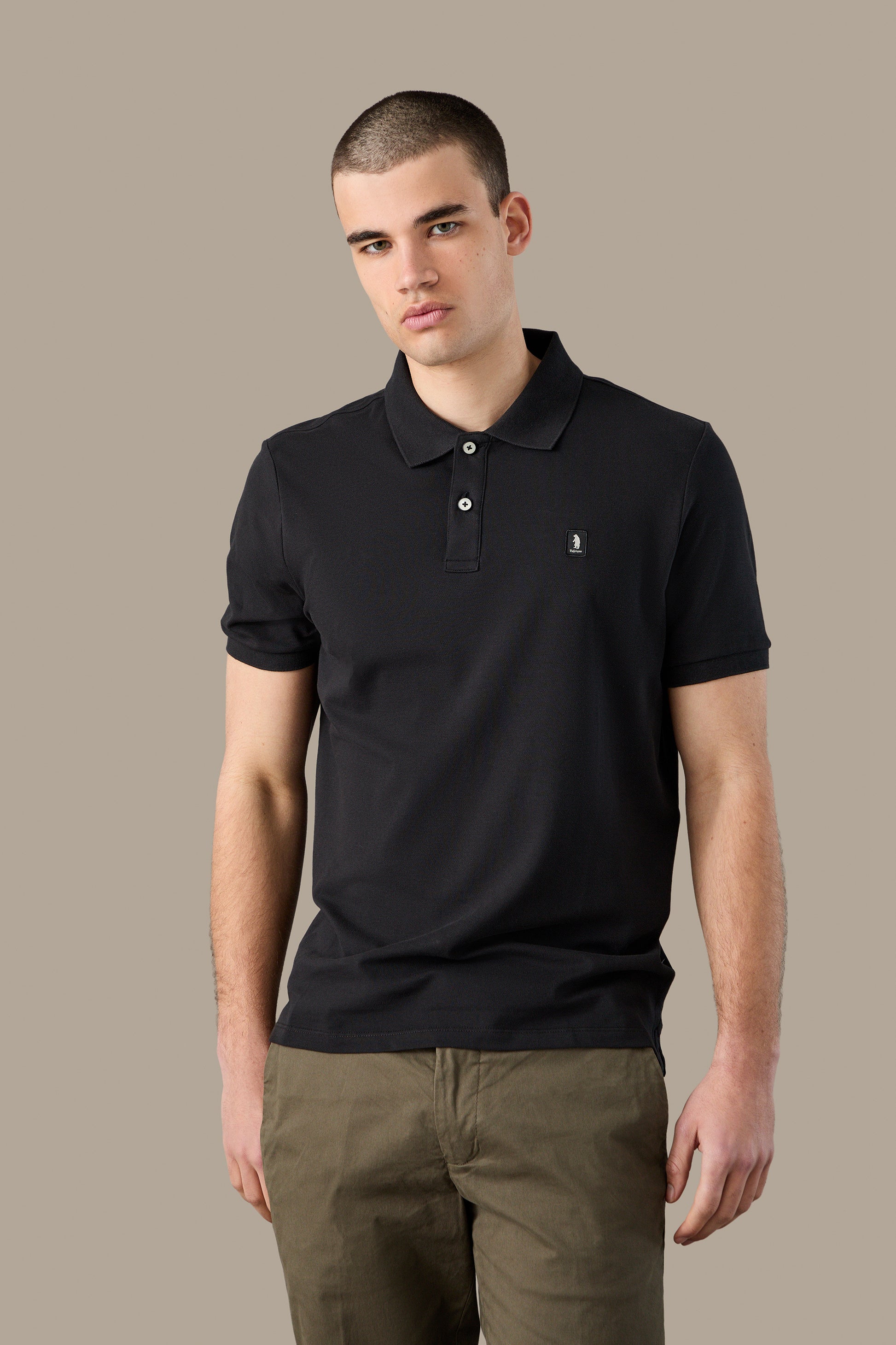 POLO UOMO POLO ICON PATCH BROWN | REFRIGUE
