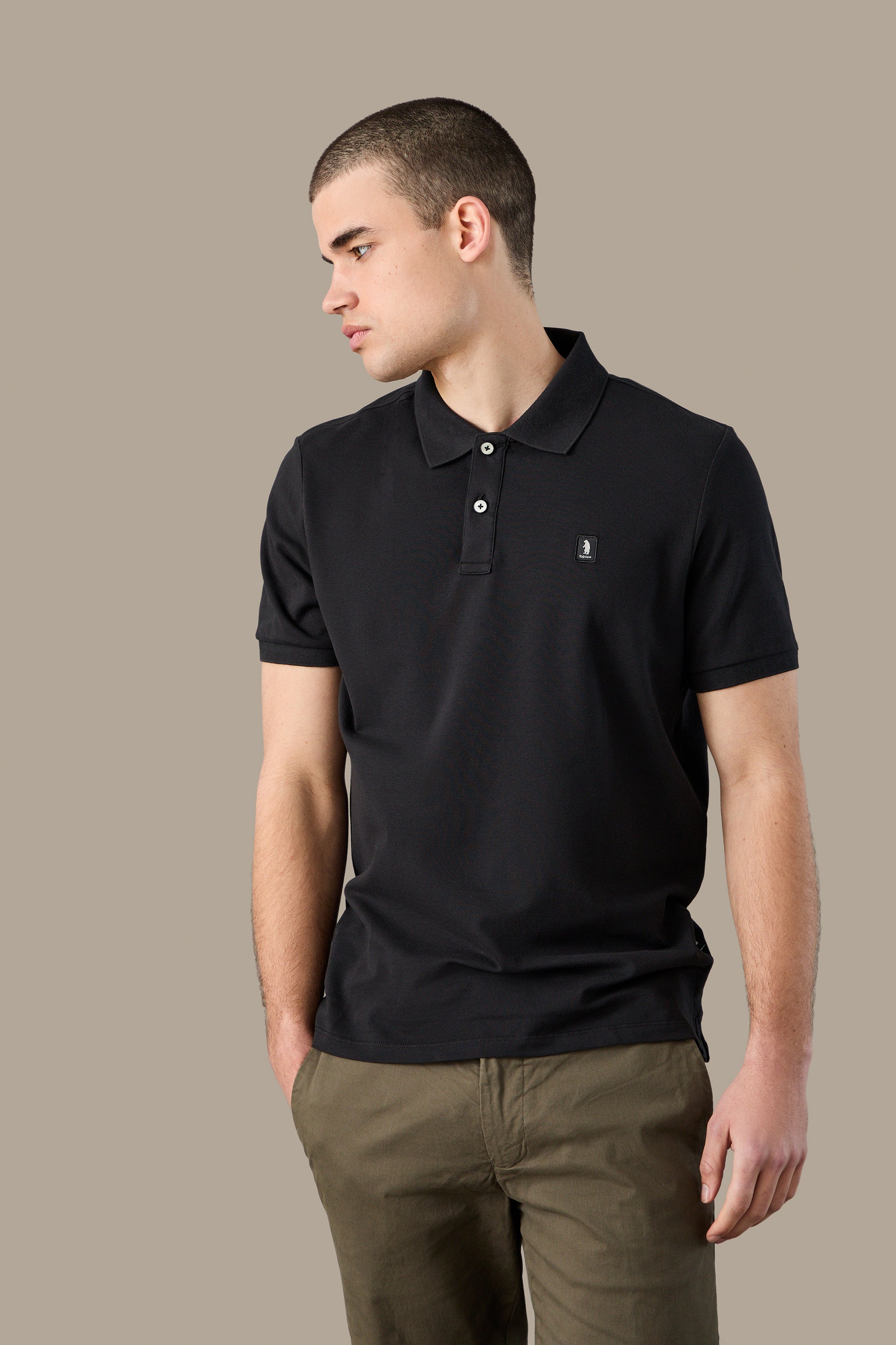 POLO UOMO POLO ICON PATCH BROWN | REFRIGUE
