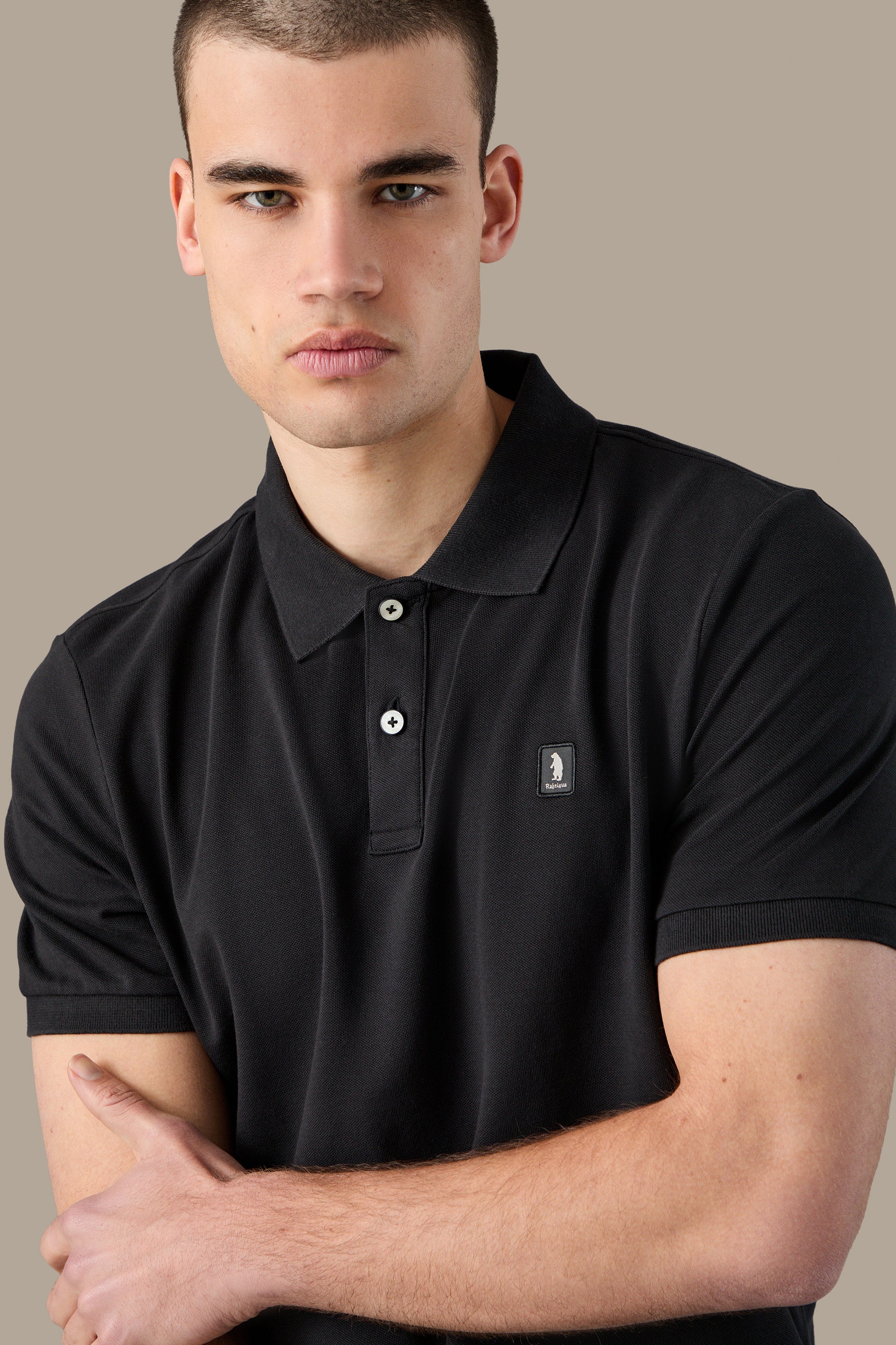 POLO UOMO POLO ICON PATCH BROWN | REFRIGUE
