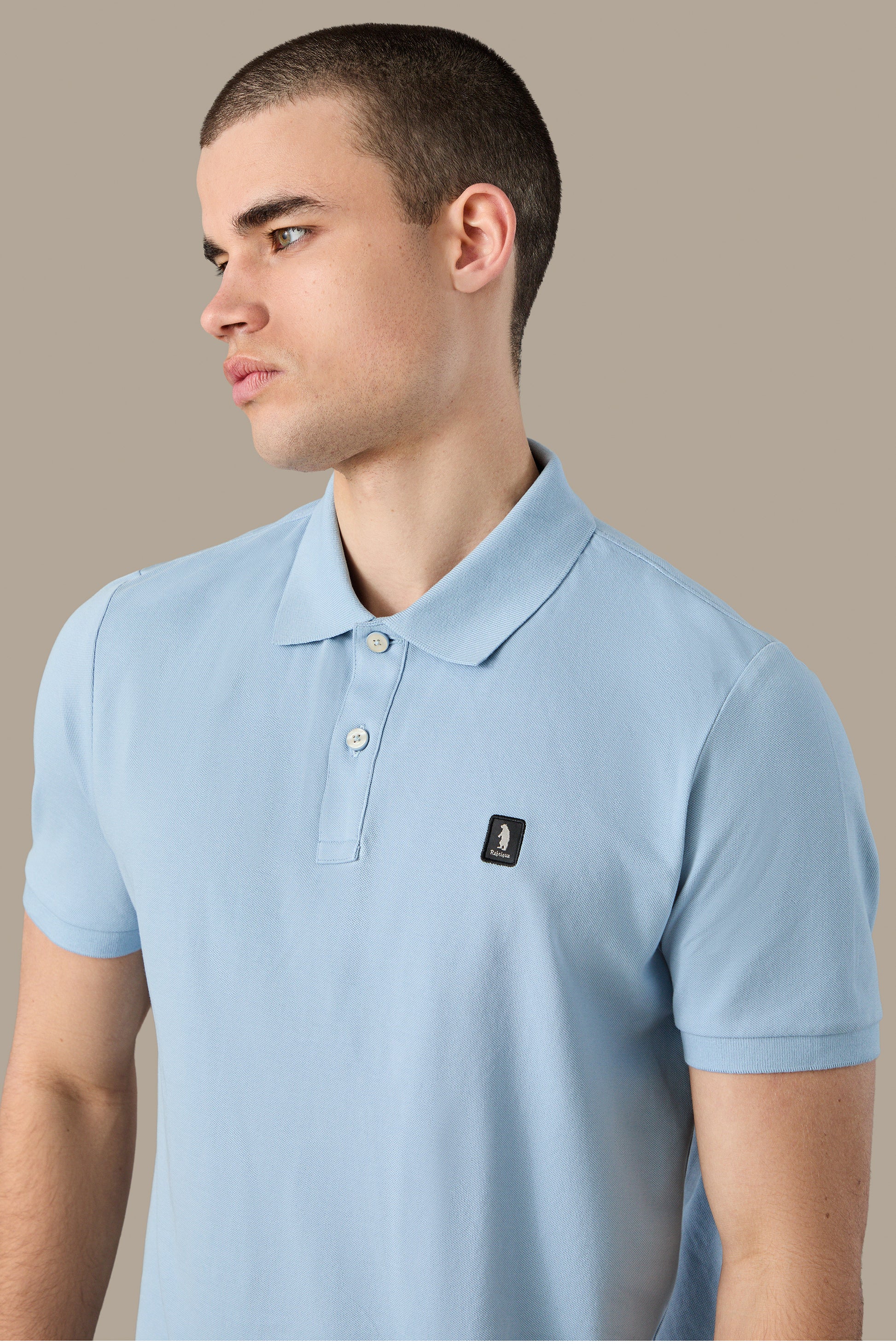 POLO UOMO POLO ICON PATCH BROWN | REFRIGUE
