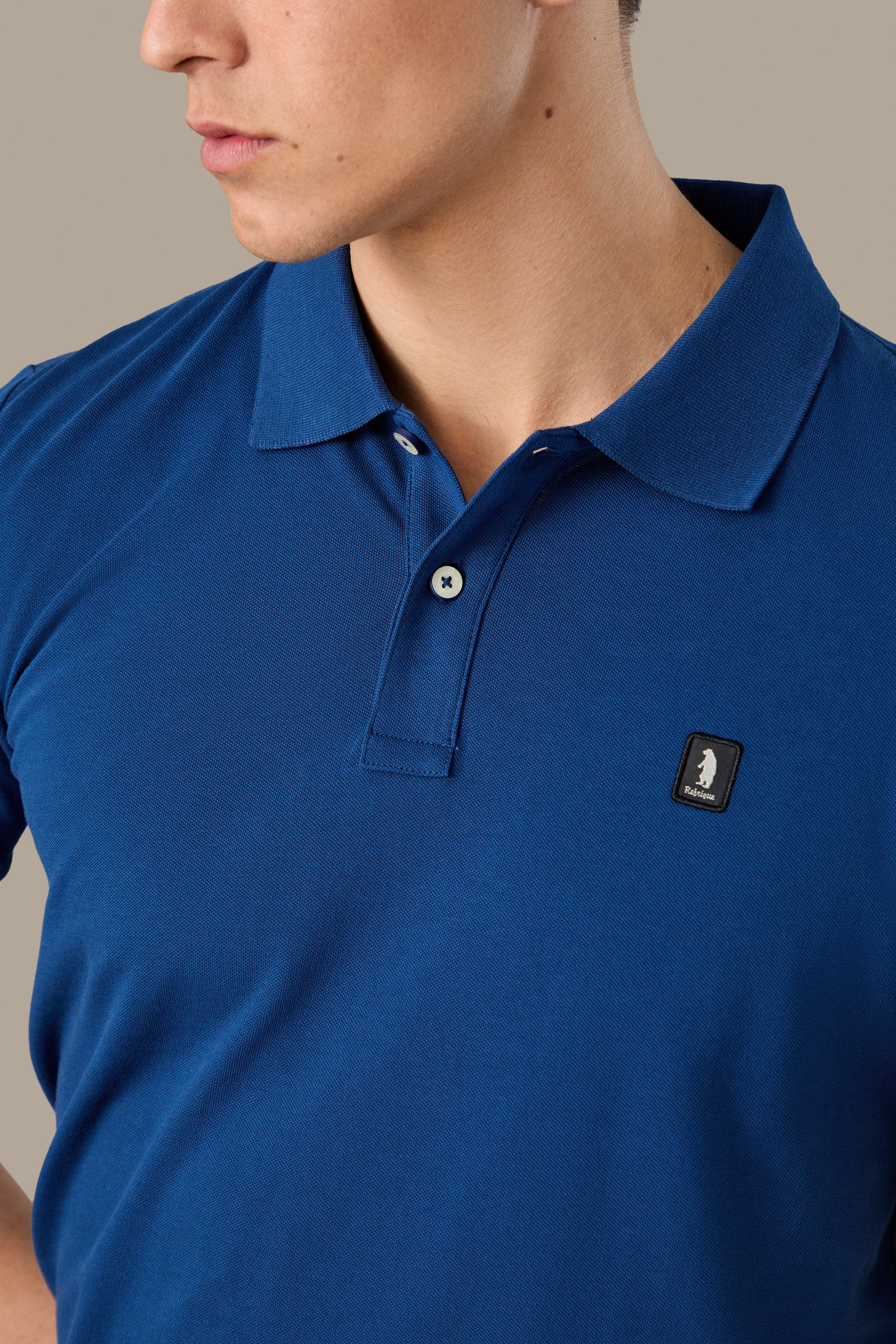 POLO UOMO POLO ICON PATCH BROWN | REFRIGUE
