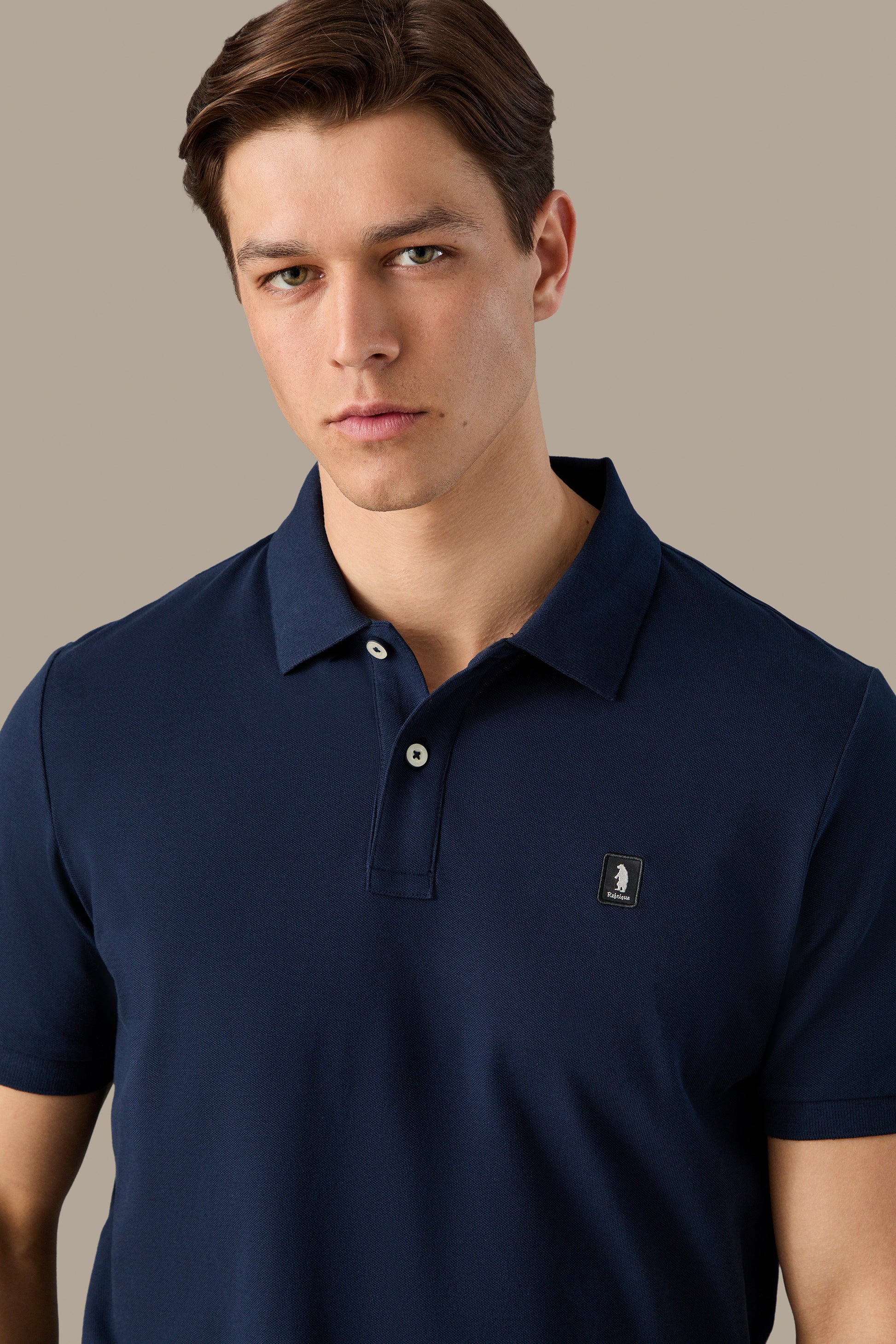 POLO UOMO POLO ICON PATCH BROWN | REFRIGUE
