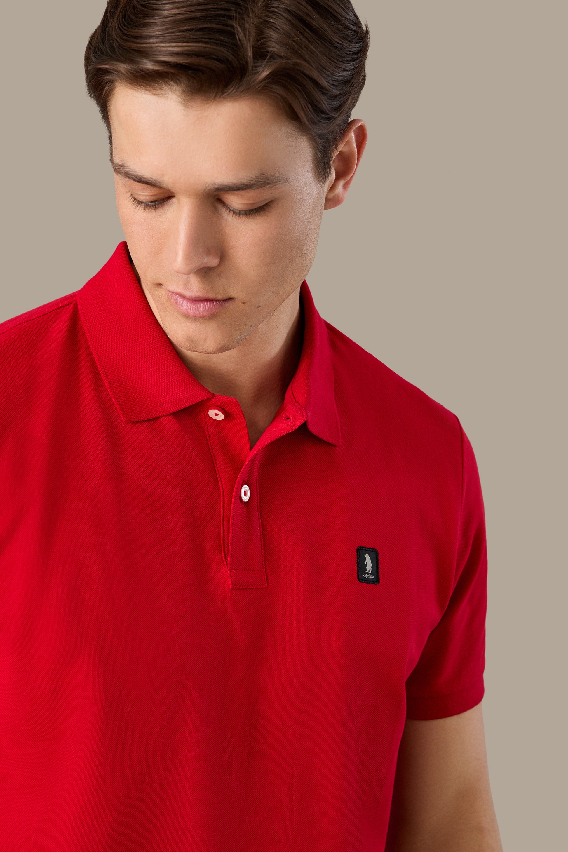 POLO UOMO POLO ICON PATCH BROWN | REFRIGUE
