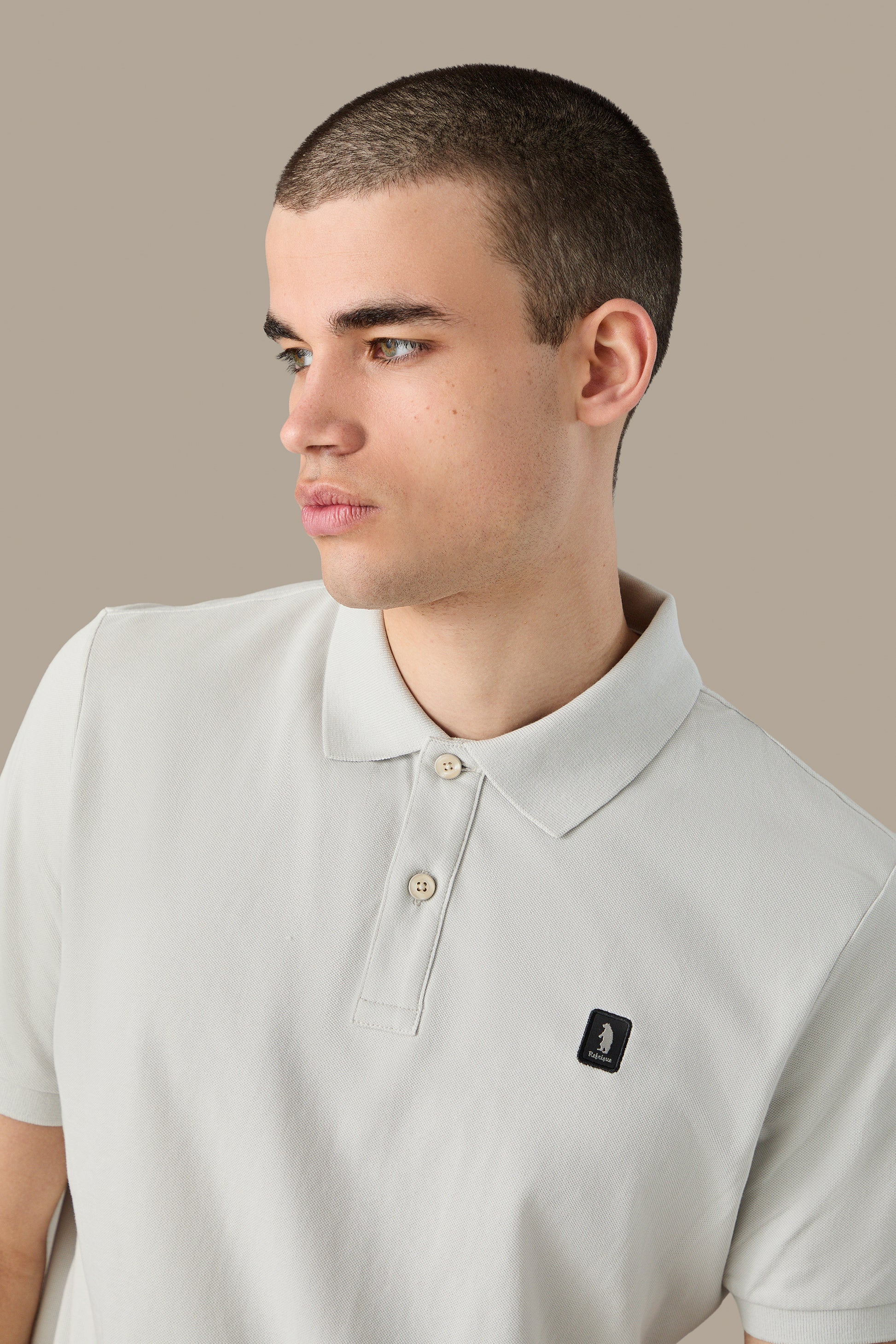 POLO UOMO POLO ICON PATCH BROWN | REFRIGUE
