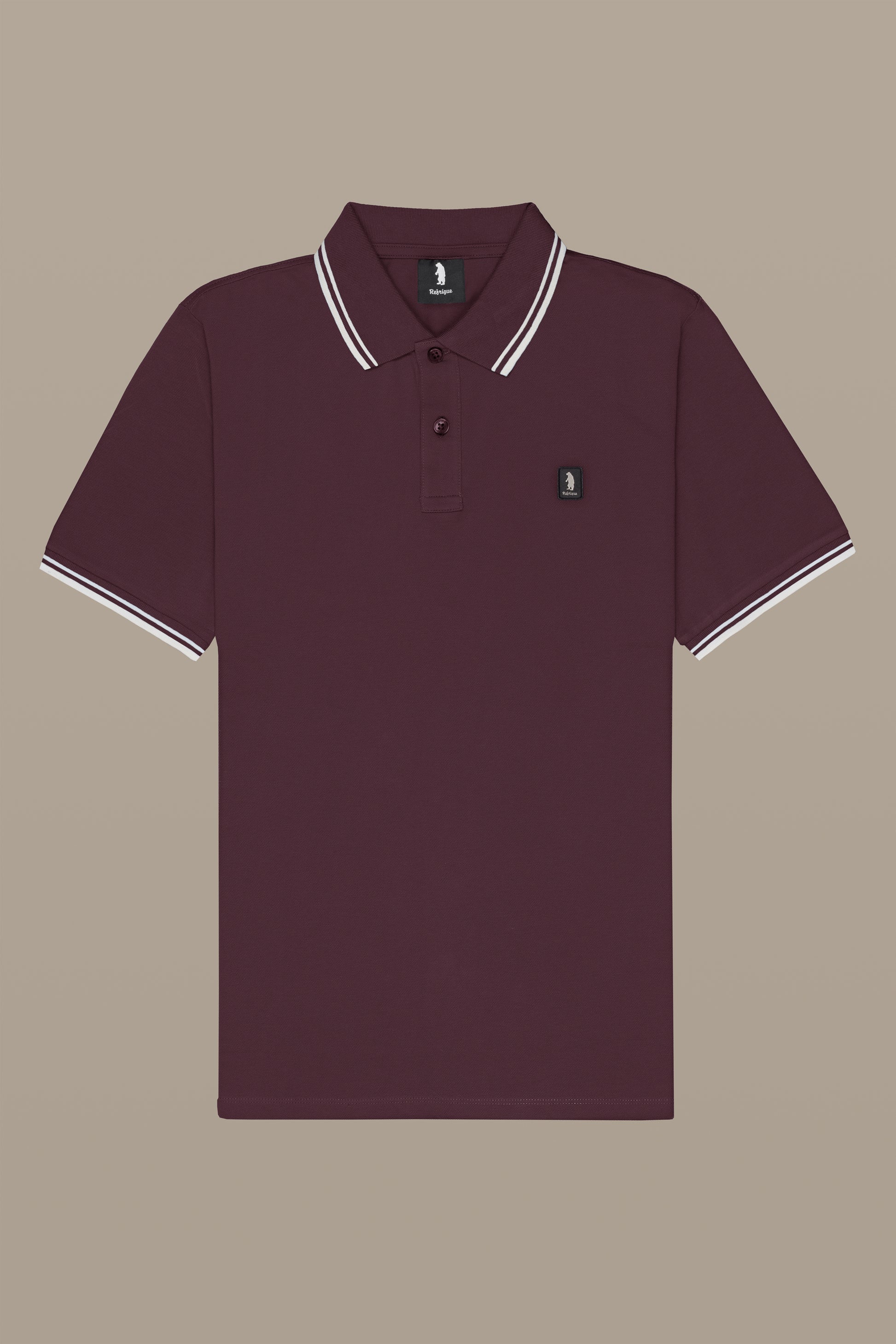 POLO UOMO POLO TWO STRIPES PATCH BLACK | REFRIGUE
