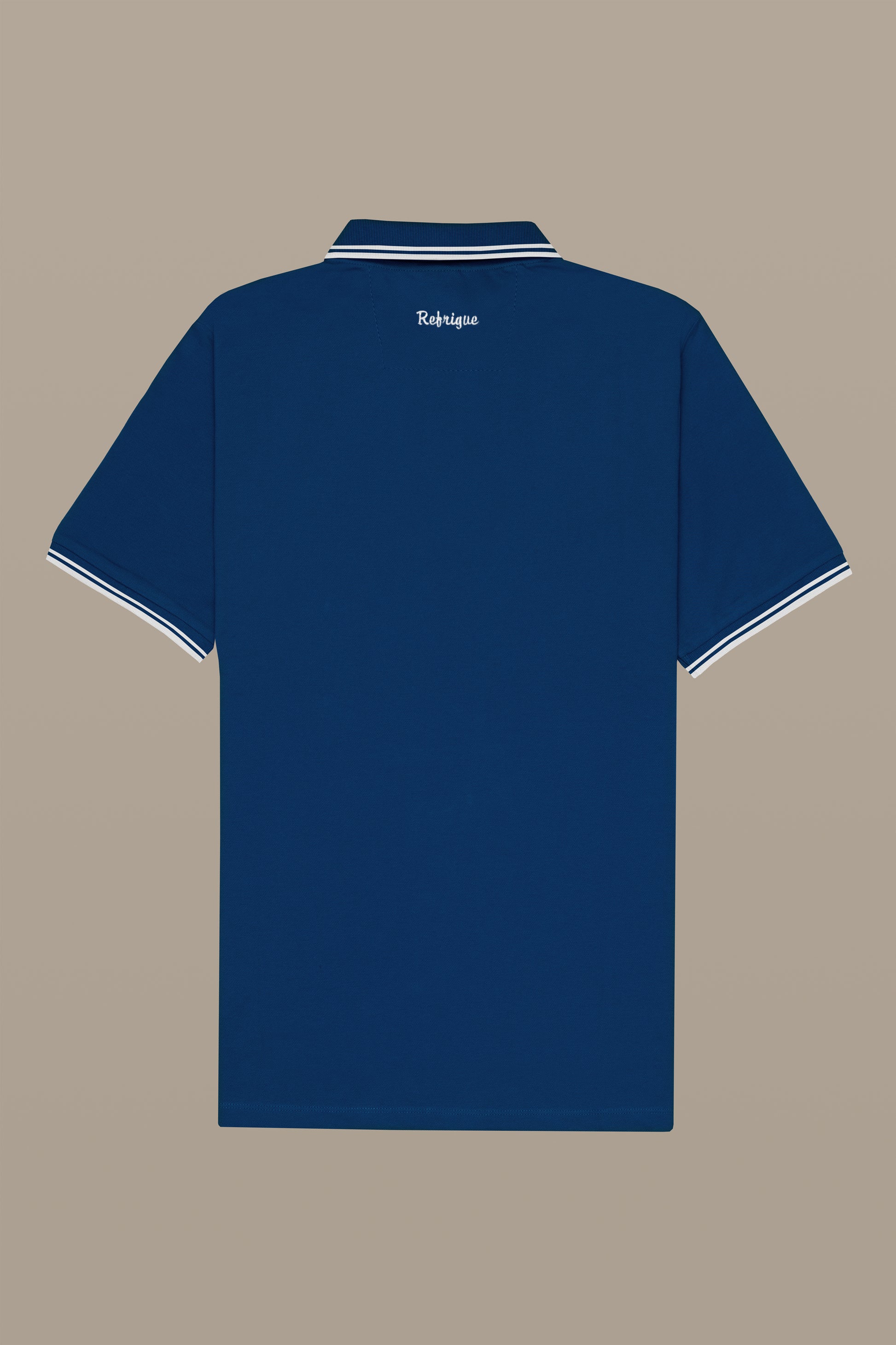 POLO UOMO POLO TWO STRIPES PATCH BLACK | REFRIGUE
