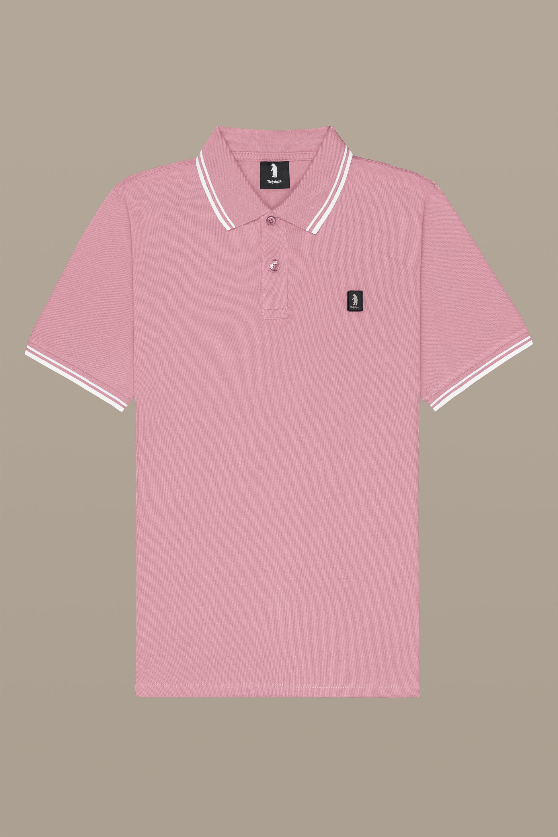 POLO UOMO POLO TWO STRIPES PATCH BLACK | REFRIGUE
