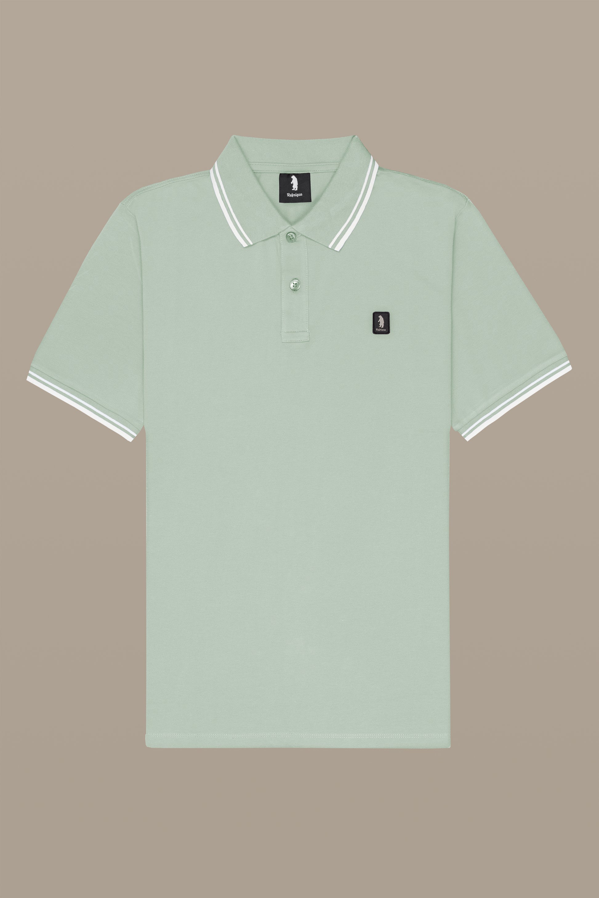 POLO UOMO POLO TWO STRIPES PATCH BLACK | REFRIGUE
