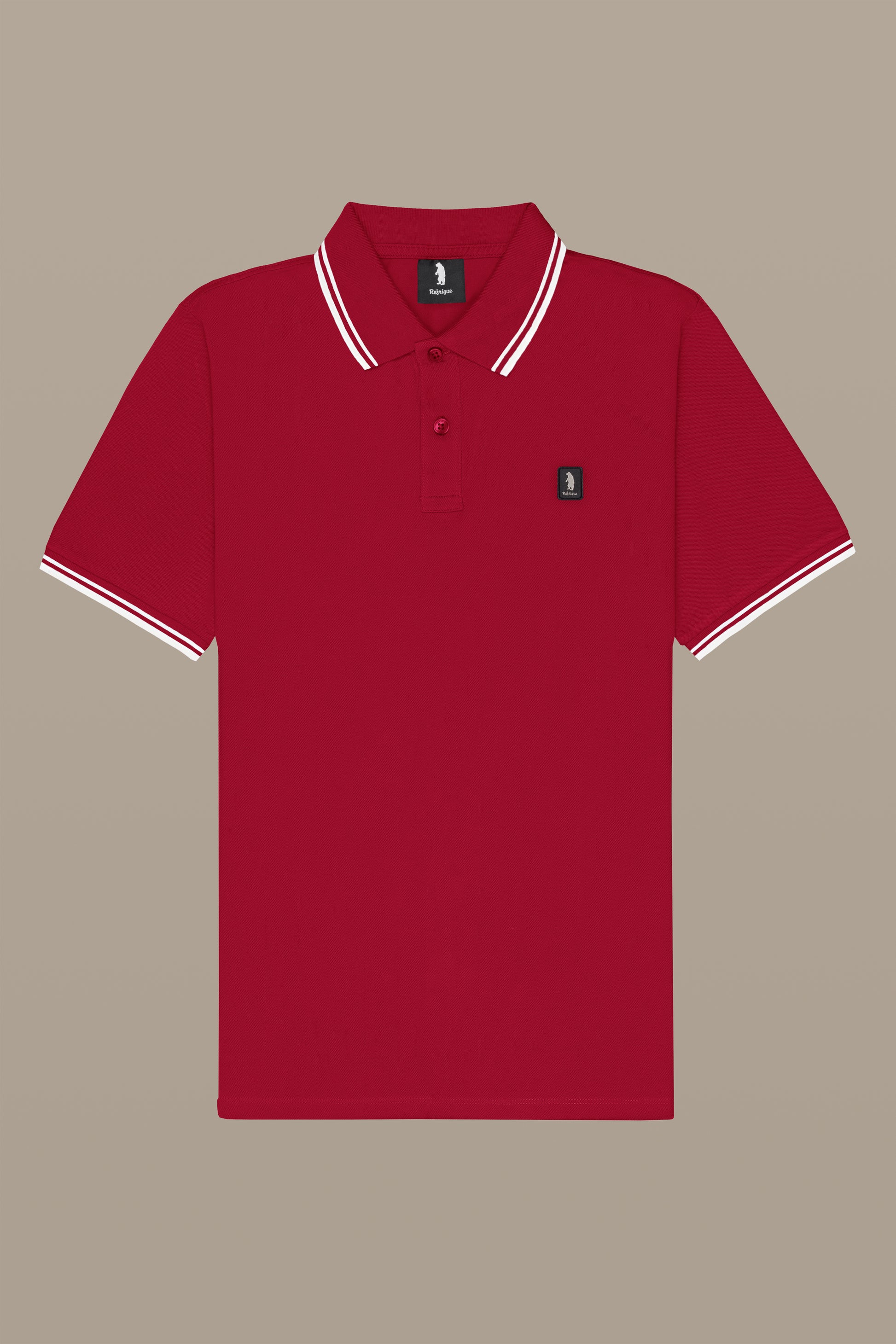 POLO UOMO POLO TWO STRIPES PATCH BLACK | REFRIGUE
