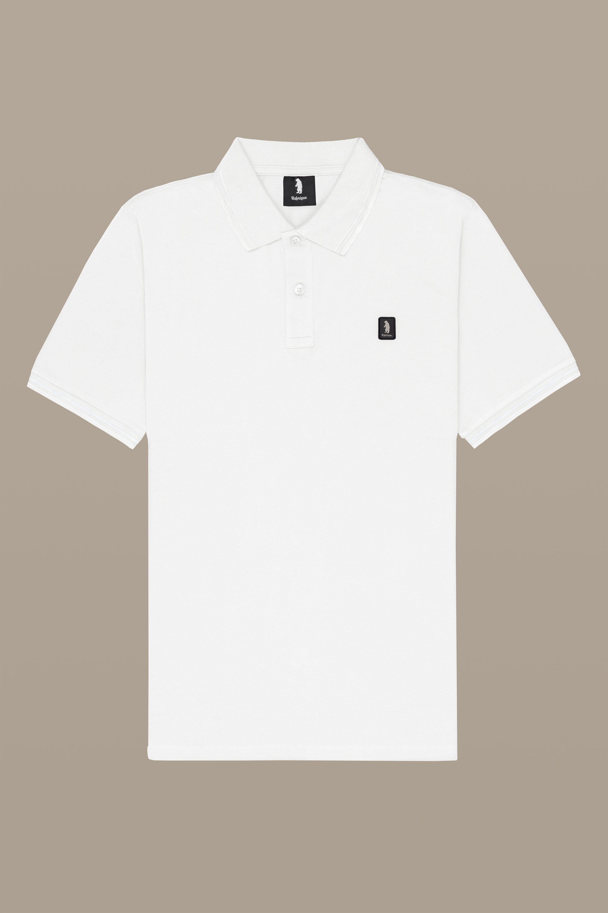 POLO UOMO POLO TWO STRIPES PATCH BLACK | REFRIGUE

