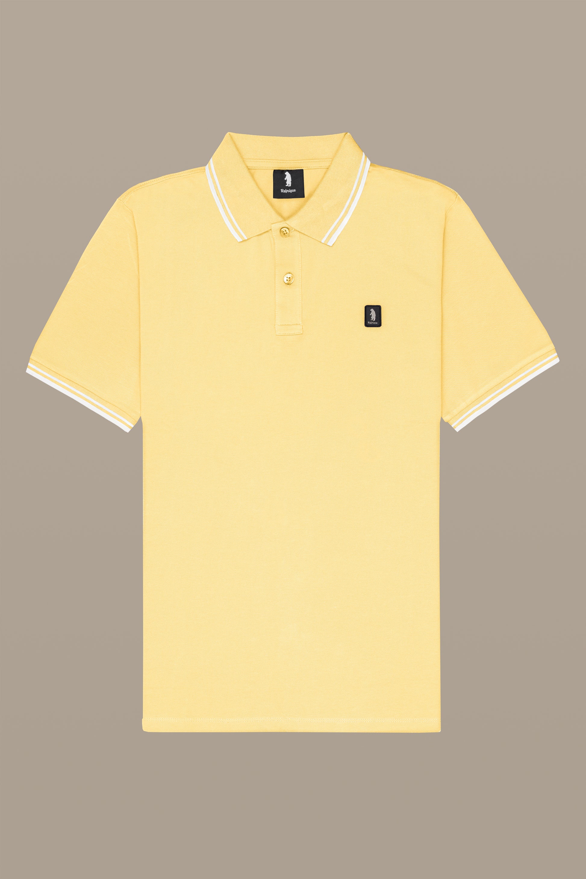 POLO UOMO POLO TWO STRIPES PATCH BLACK | REFRIGUE
