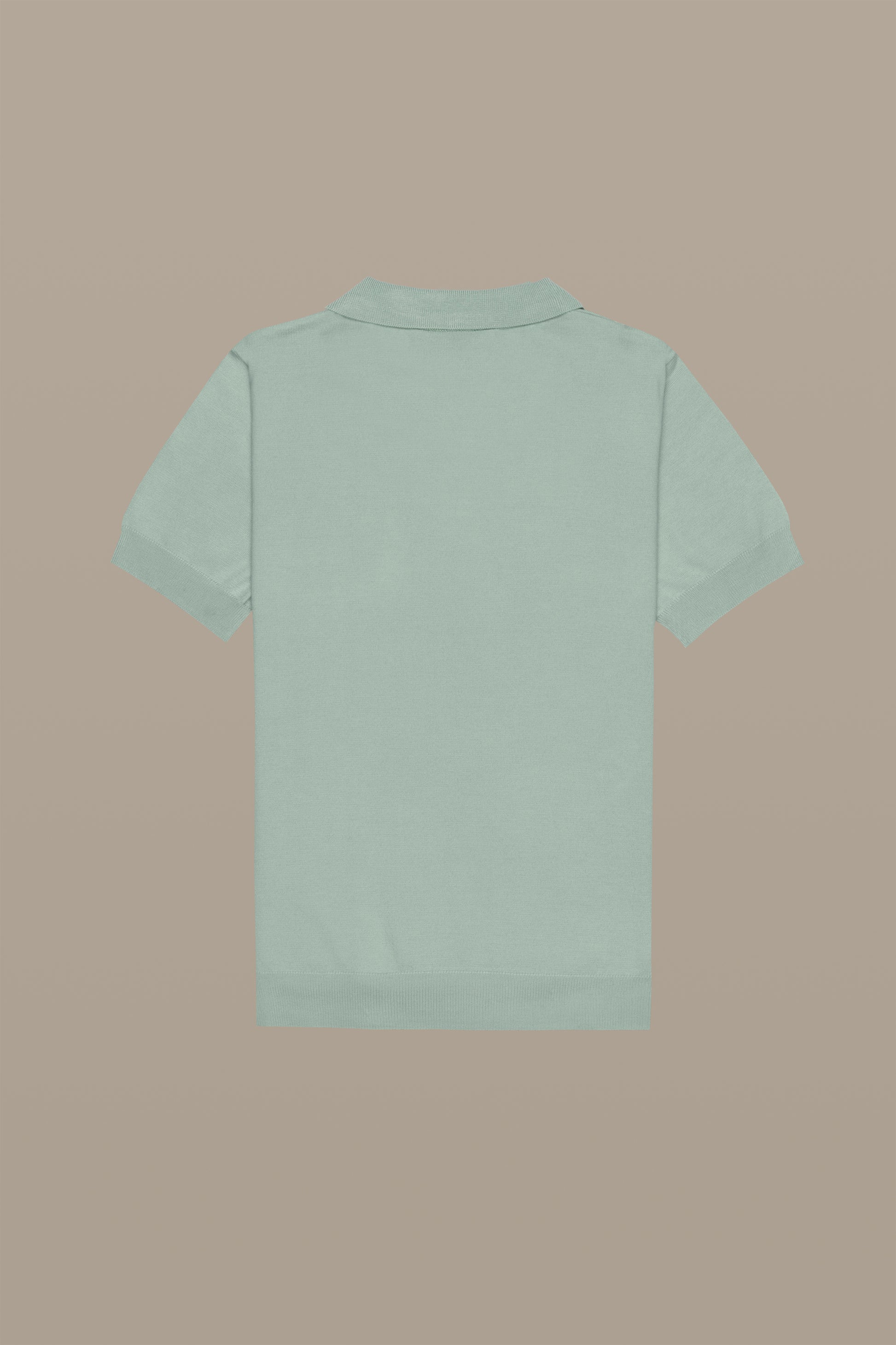 MAGLIA POLO KNIT W SAGE | REFRIGUE
