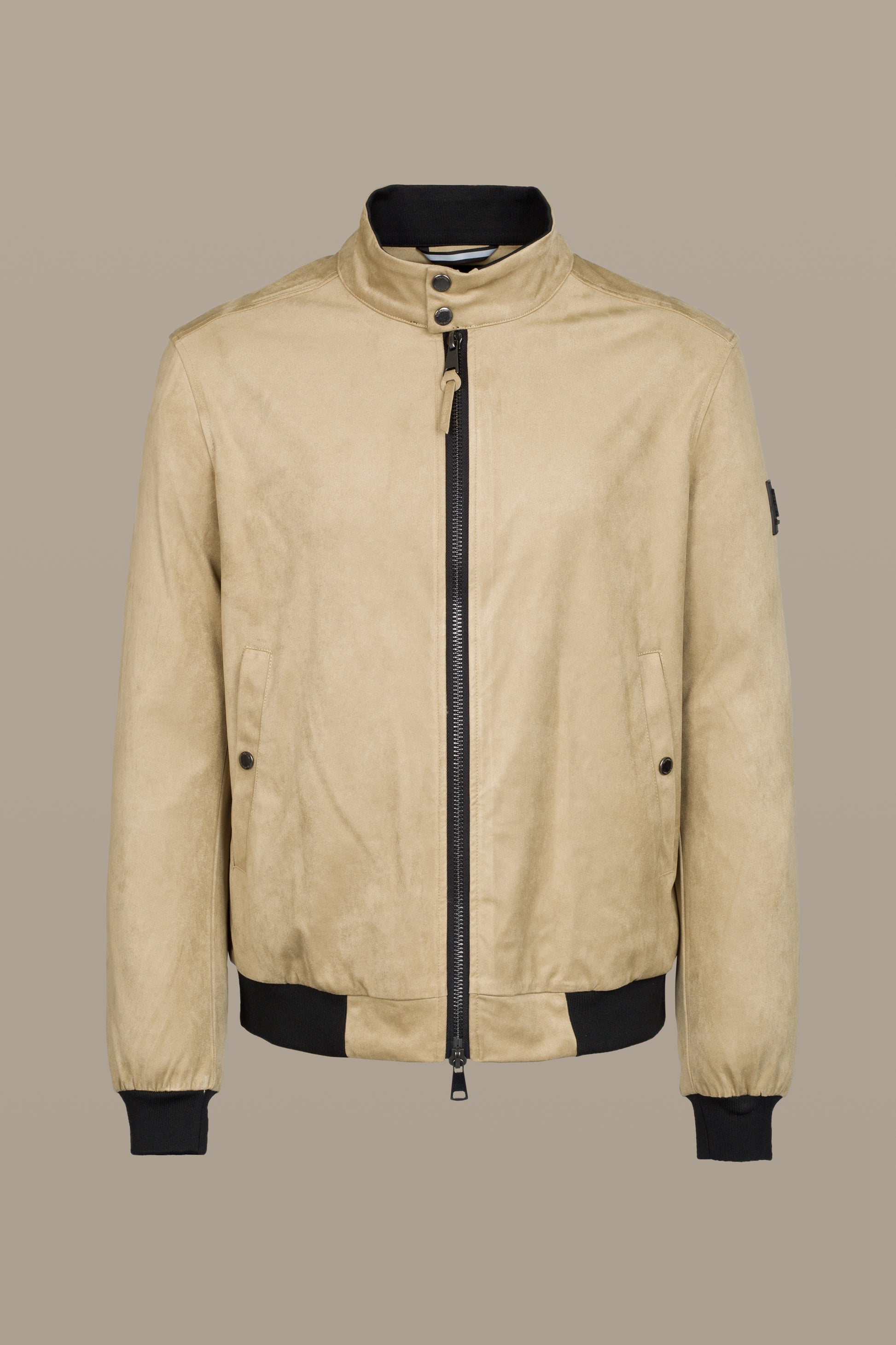 JACKET MORG SUEDE TAUPE | REFRIGUE
