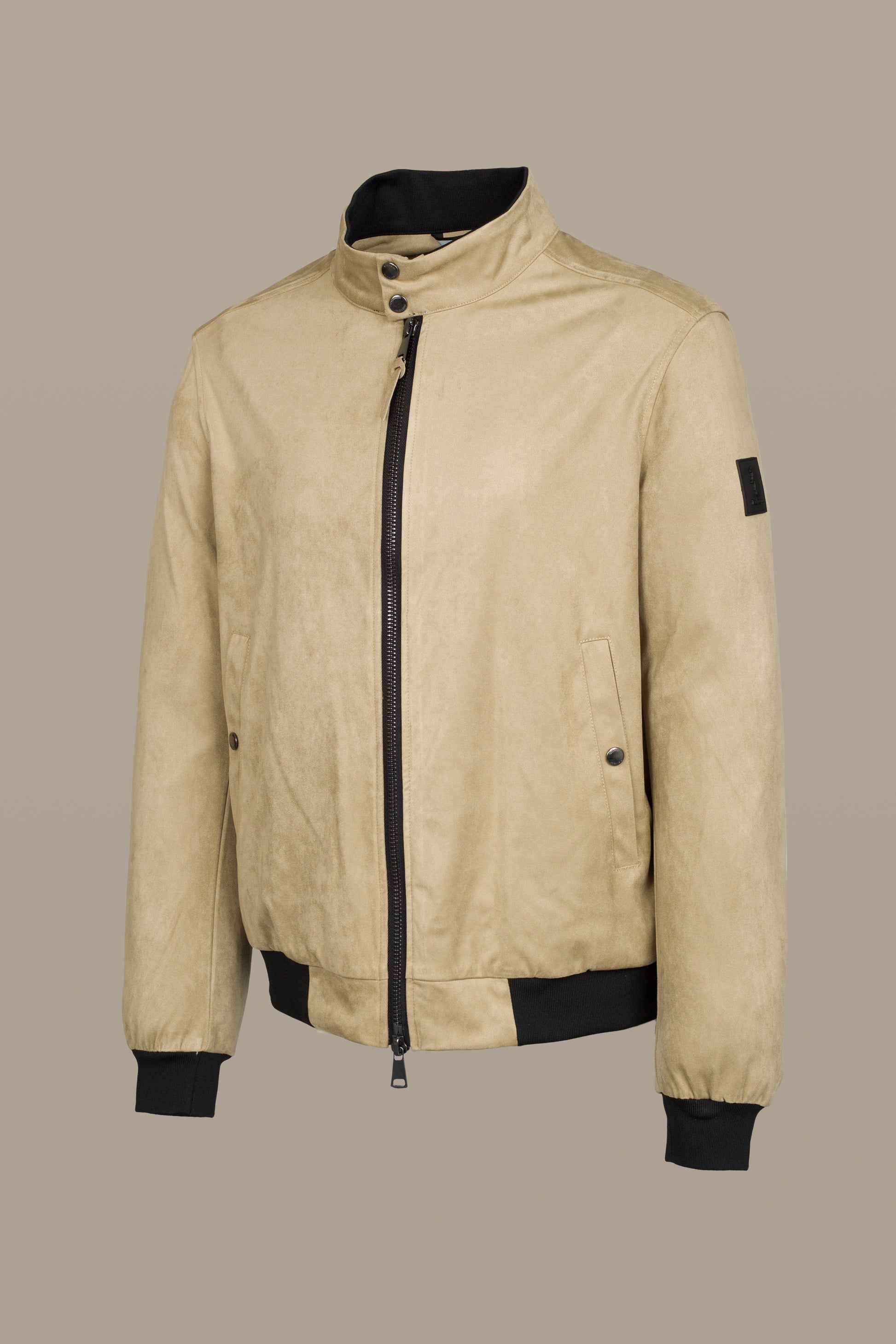 JACKET MORG SUEDE TAUPE | REFRIGUE
